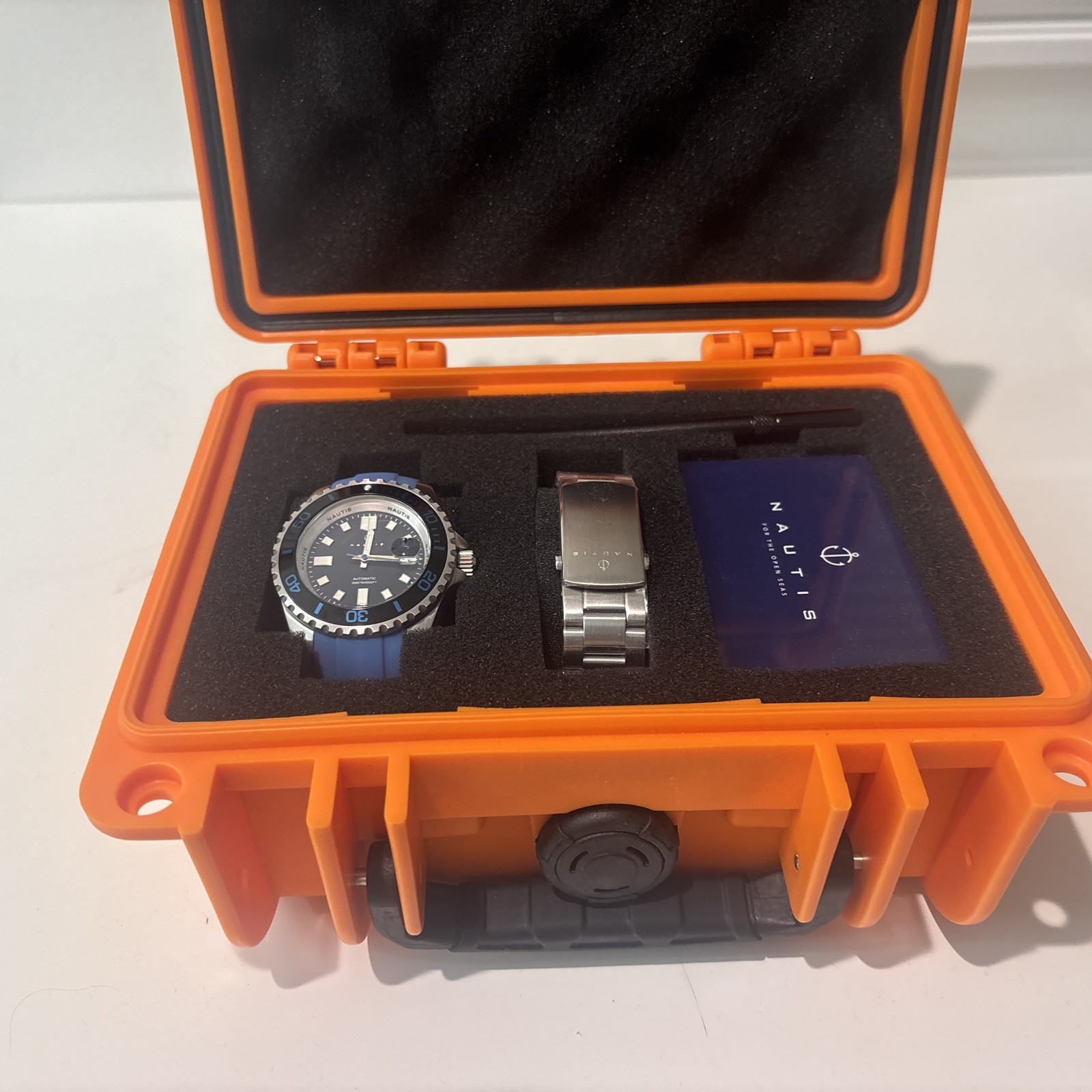 NAUTIS INTERSEPTOR SWISS MOVEMENT MEN’S 42mm Stainless St 50 ATM WATER RESISTAN