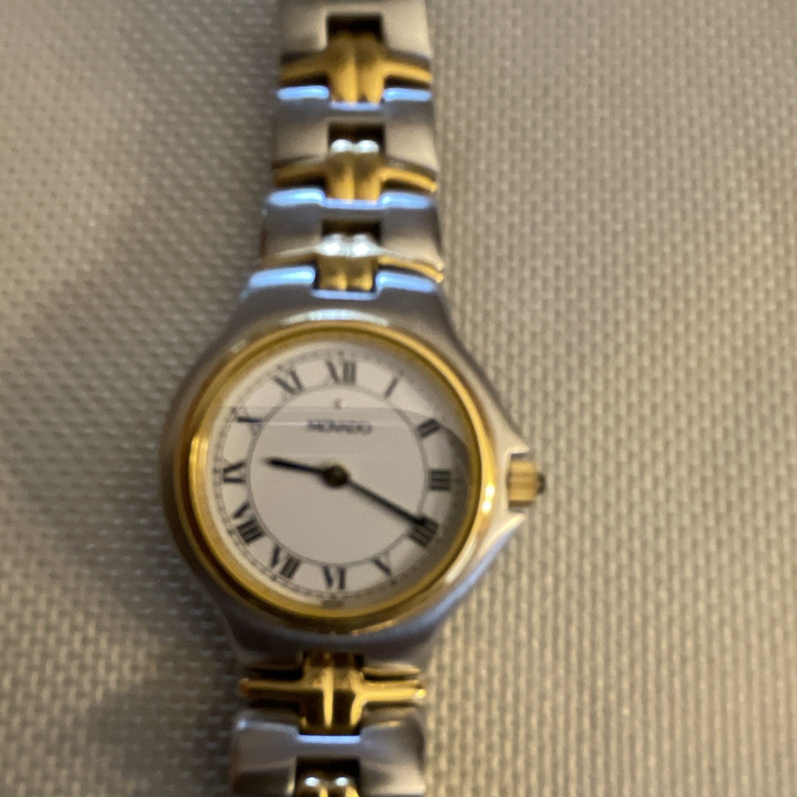 Movado 1881 Women’s Two-Tone Stainless Bracelet Quartz 24mm White Roman 30m
