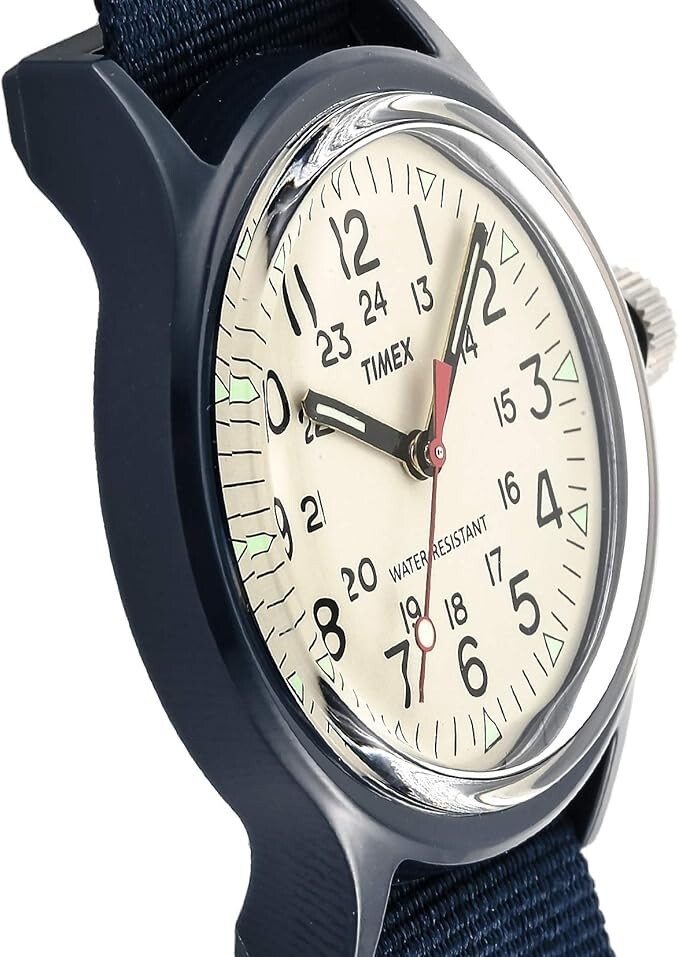 TIMEX Original Camper TW2U84200 36mm Ivory x Navy Resin Polycarbonate Unisex