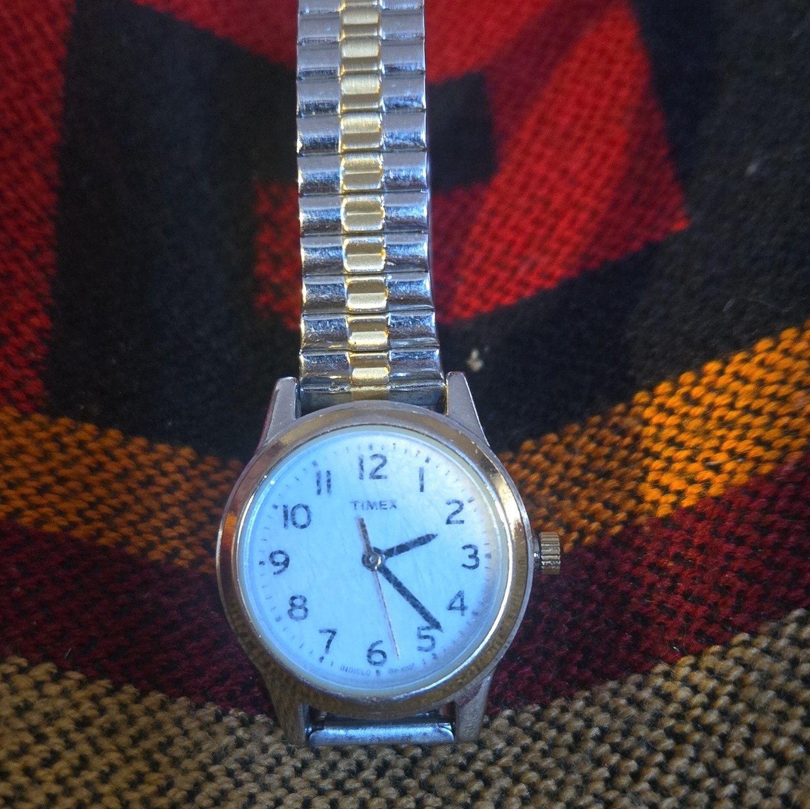 Timex Women’s Quartz Analog Wristwatch White Dial Arabic Two-Tone SS Bracelet