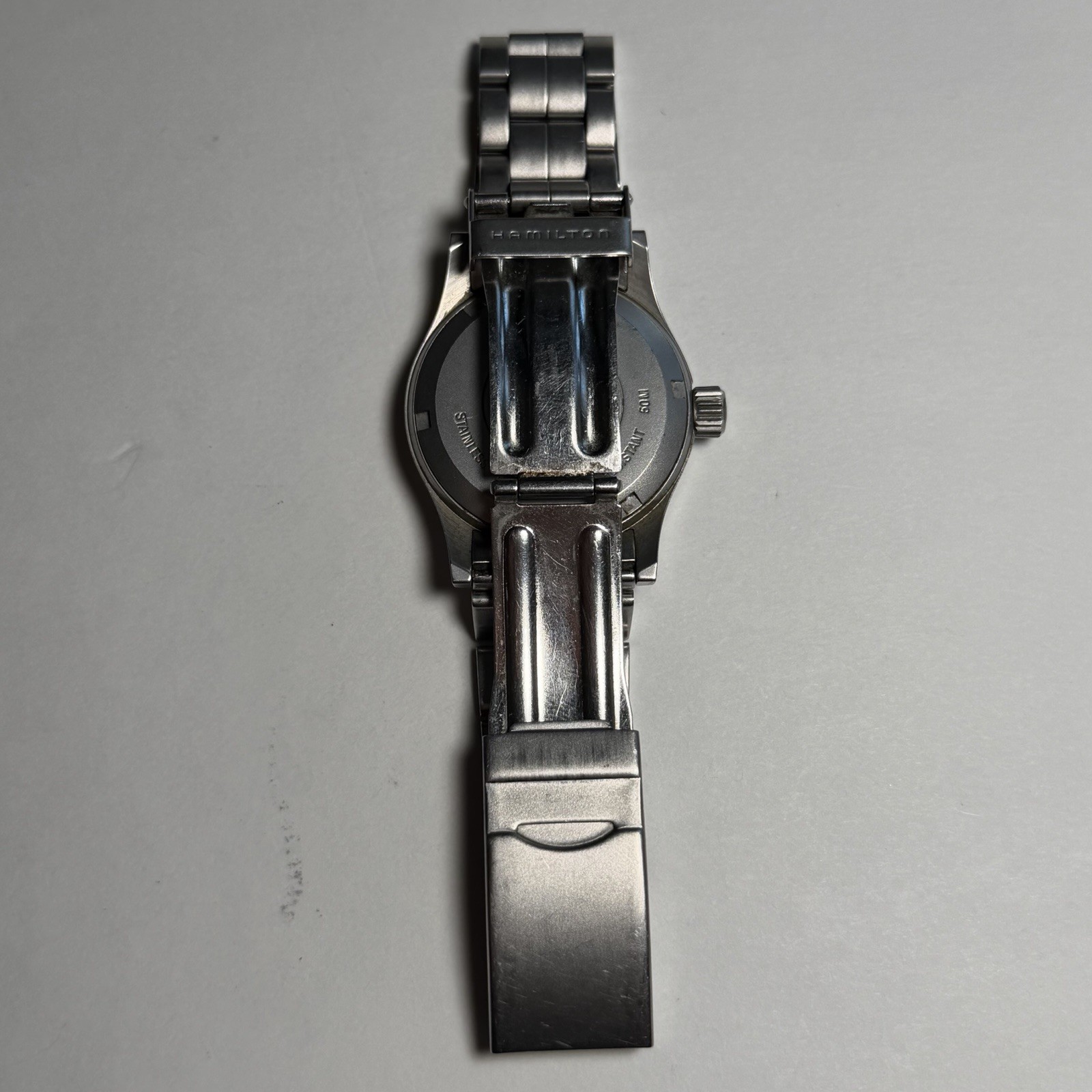 Hamilton Khaki 36mm Green Dial S.S Band Date Quartz Men’s Watch