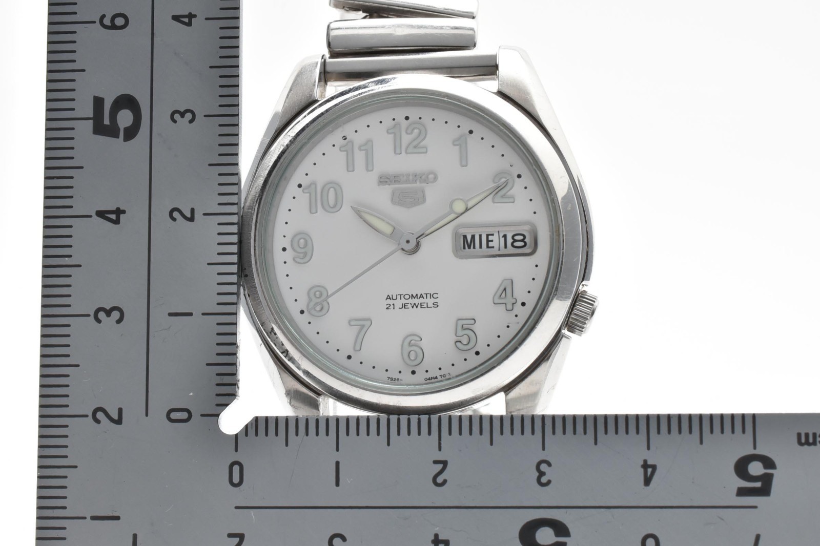 [EXC+5] Seiko 5 Sports 7S26-01V0 Automatic White Dial Arabic 36mm Men’s Watch JP