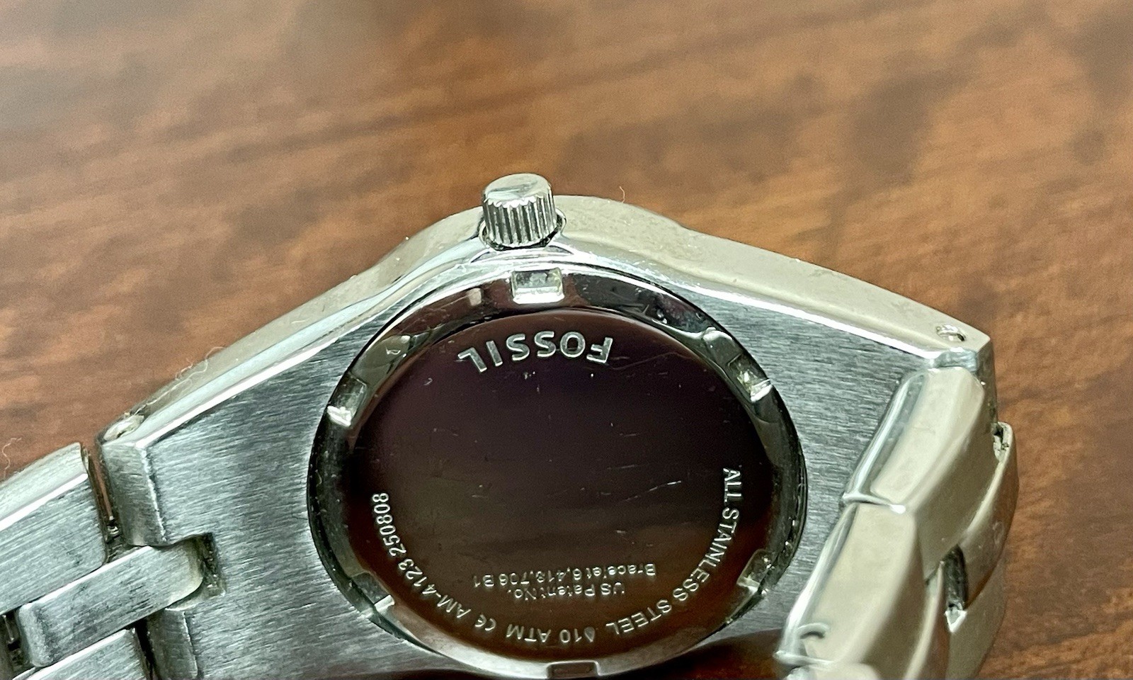 Pink FOSSIL, WR 100M, Date, 6.25-6.75”, New Battery, Works Great