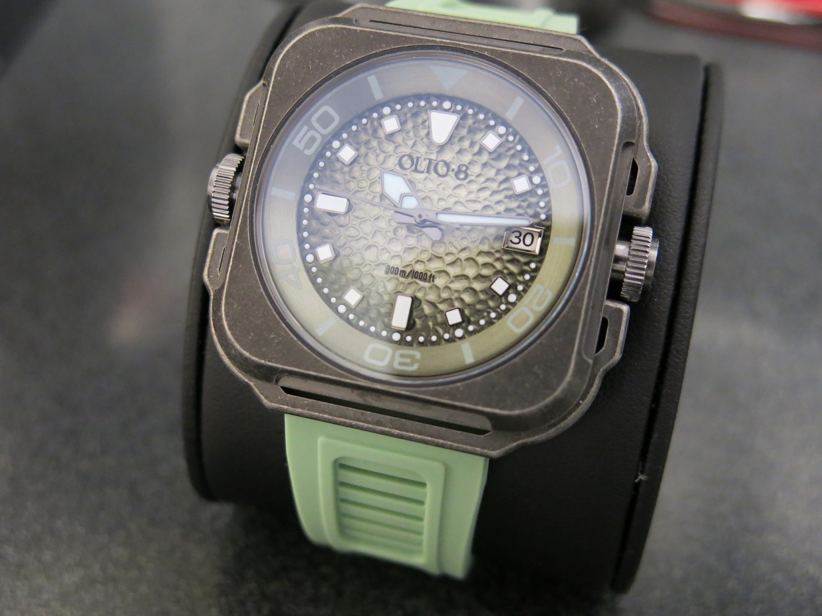 OLTO-8 Coral Steward Diving Automatic Watch Retro Green Men’s Watch Excellent