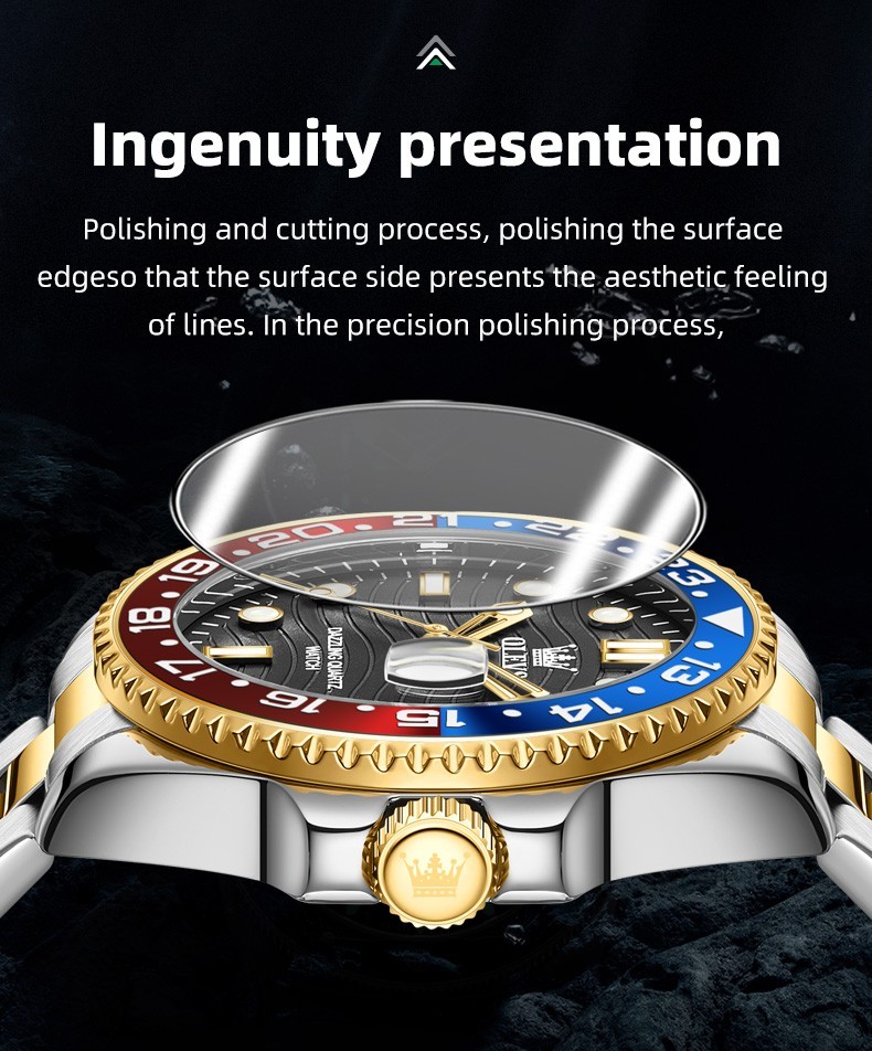 OLEVS 3610 Luminous Japan Movement Luxury Classics Male Gifts Quartz Wristwatch