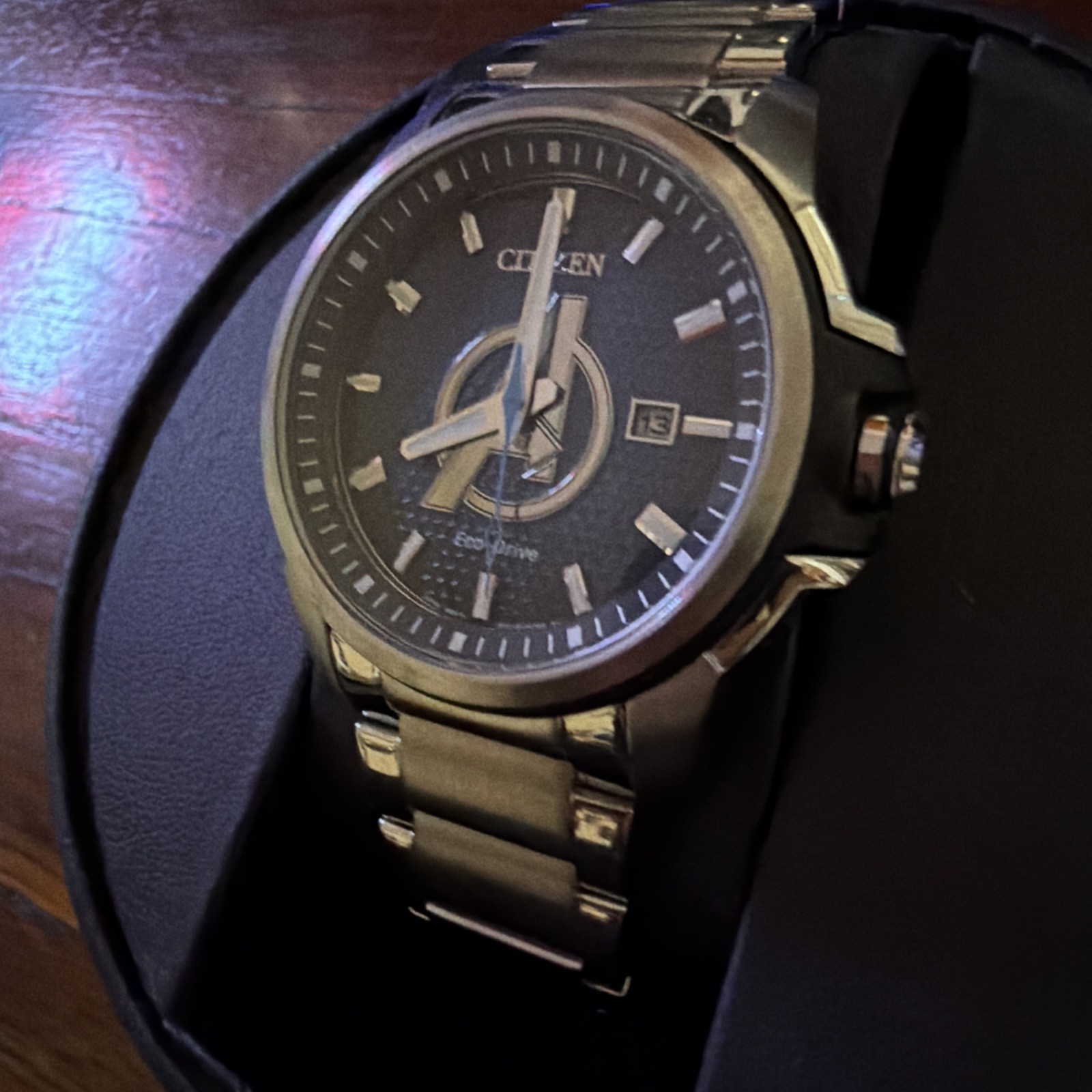 Citizen Marvel Avengers Eco-Drive Blue Dial Stainless Steel Watch AW1651-52W