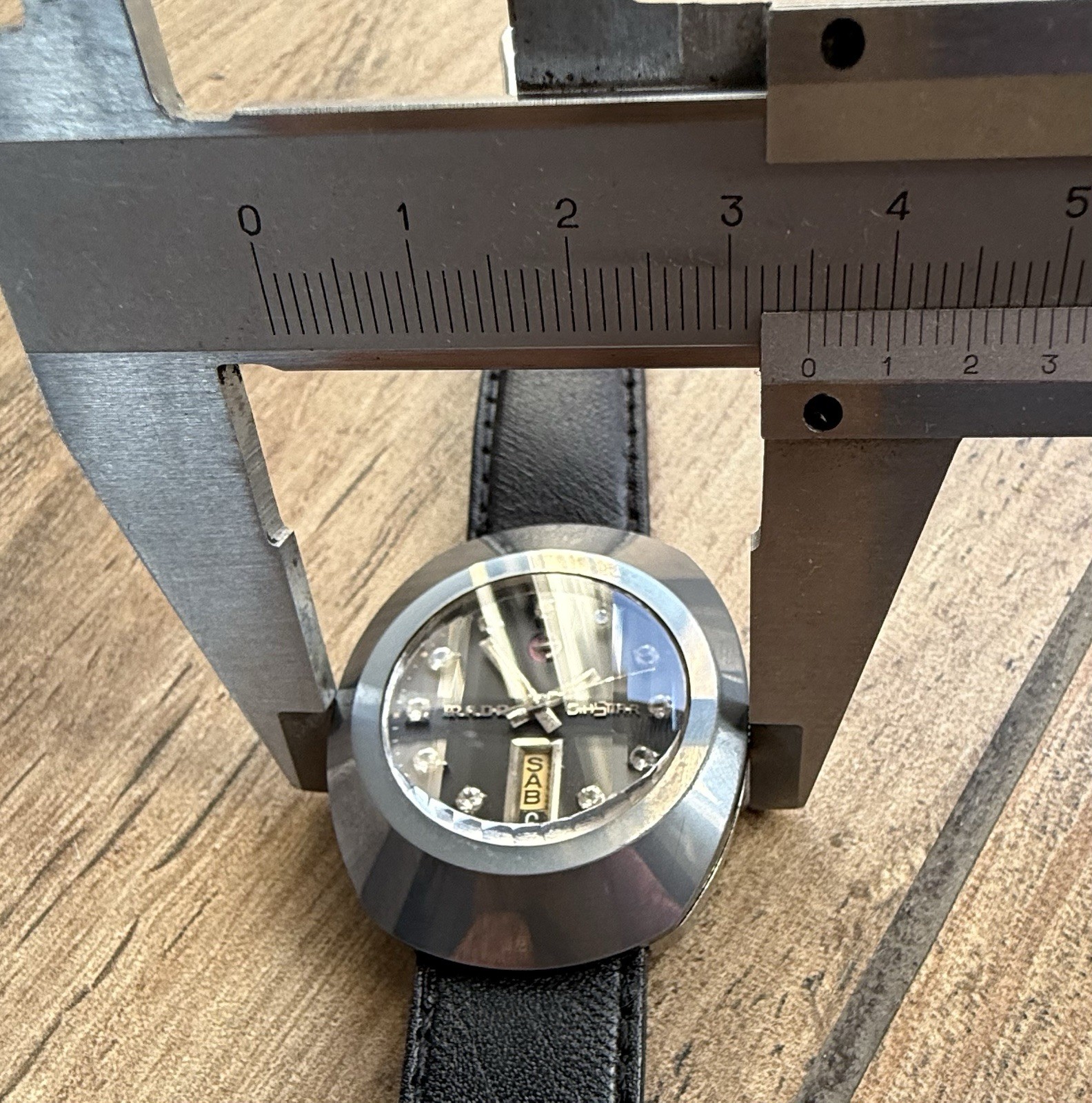 Rado DiaStar 1960s Automatic Tungsten Carbide Faceted Crystal Gem Dial
