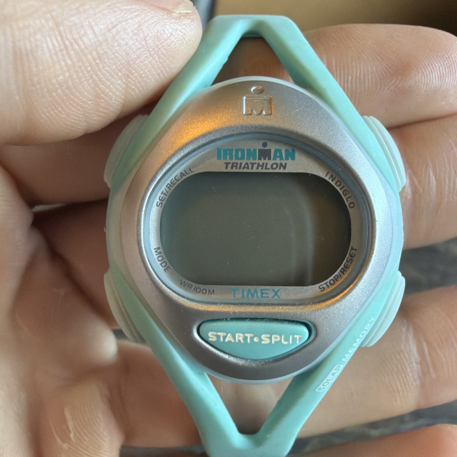 Timex Ironman Triathlon Blue Plastic Rubber Athletic Quartz Ladies Watch (C032)