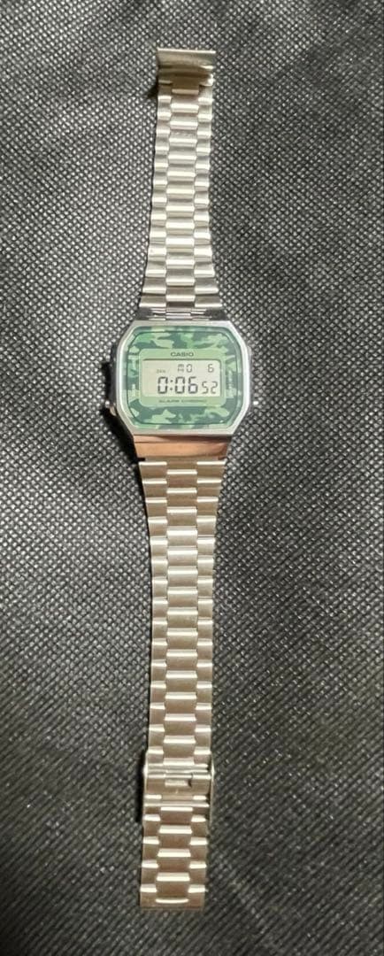 CASIO A169WE Camouflage Digital Watch Used