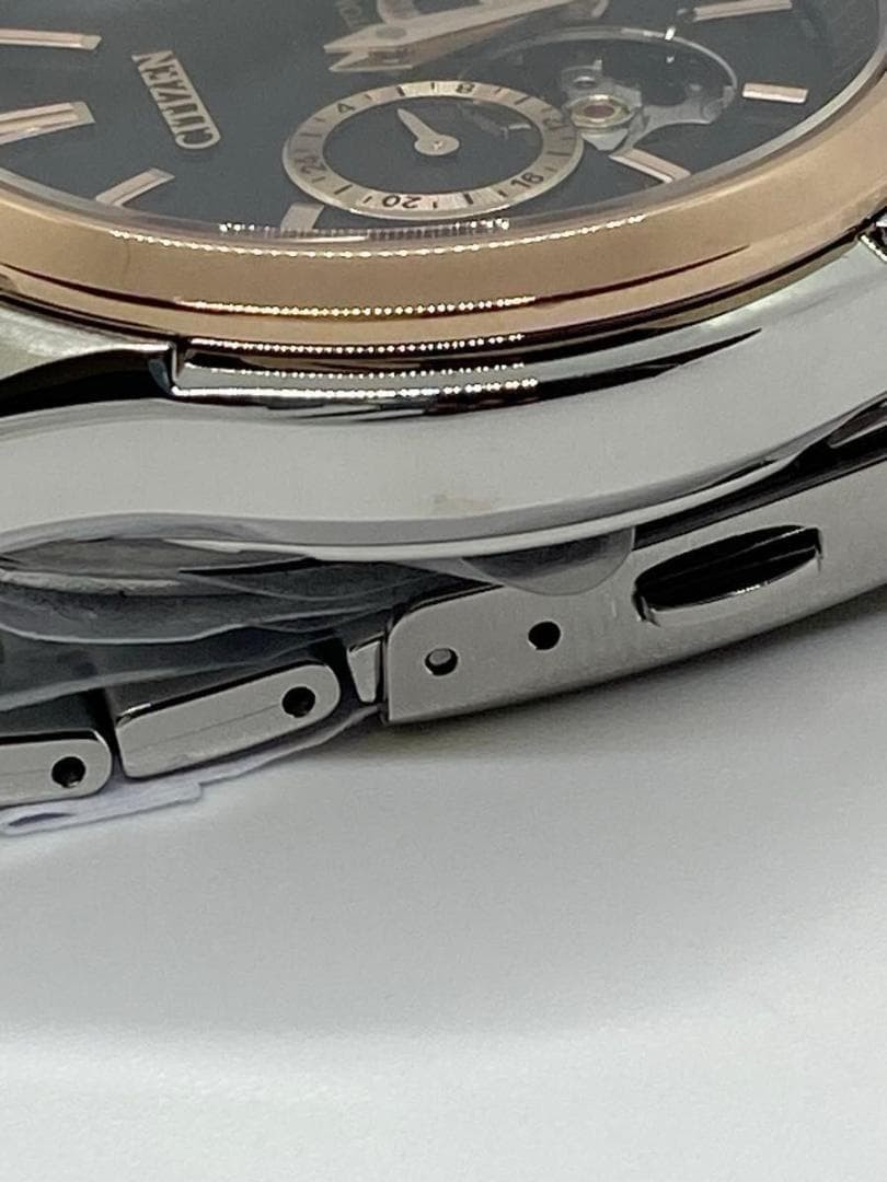 Citizen Collection NP1014-77E Black x Gold Mechanical Automatic Men Watch JAPAN