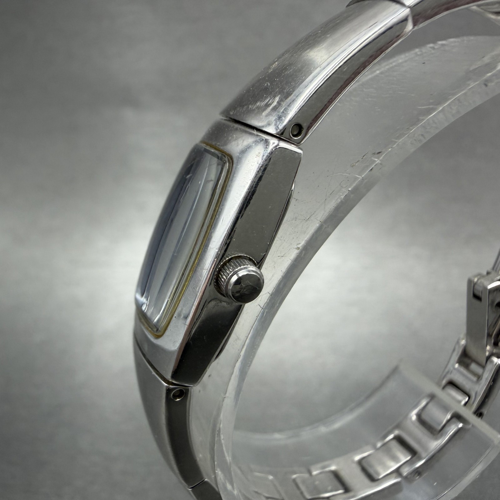 Bulova Tank Watch Women 13mm Blue Dial Silver Tone Rectangle 96L98 New Battery