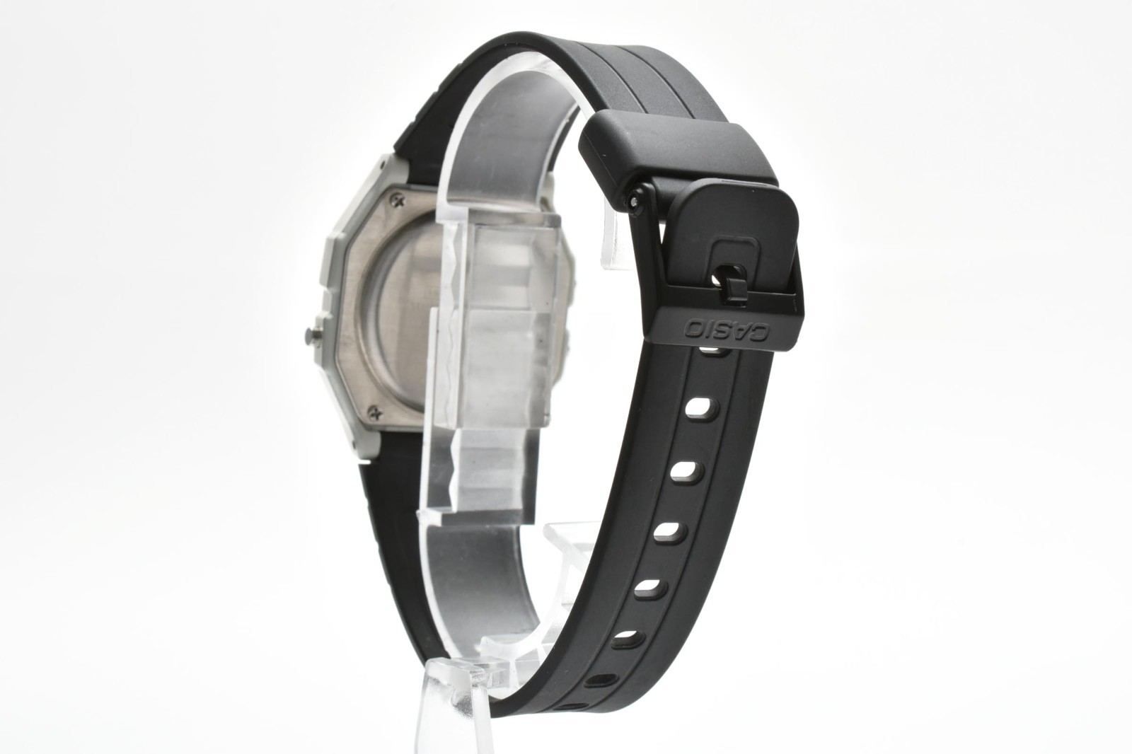 【EXC+５】CASIO F-91W Digital Quartz Watch Black Resin Alarm Chronograph 30M Japan