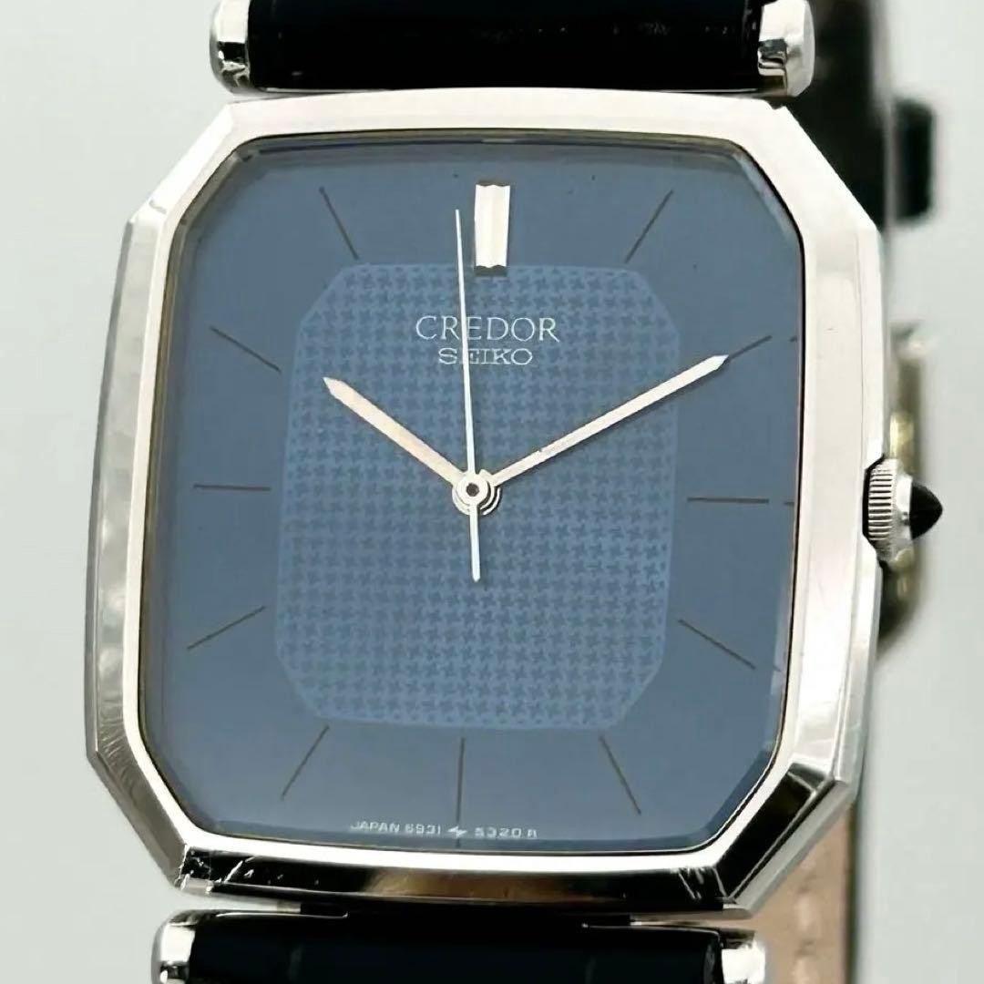 Seiko Credor 5931-5290 Blue Dial Quartz Watch Japan Working 073713
