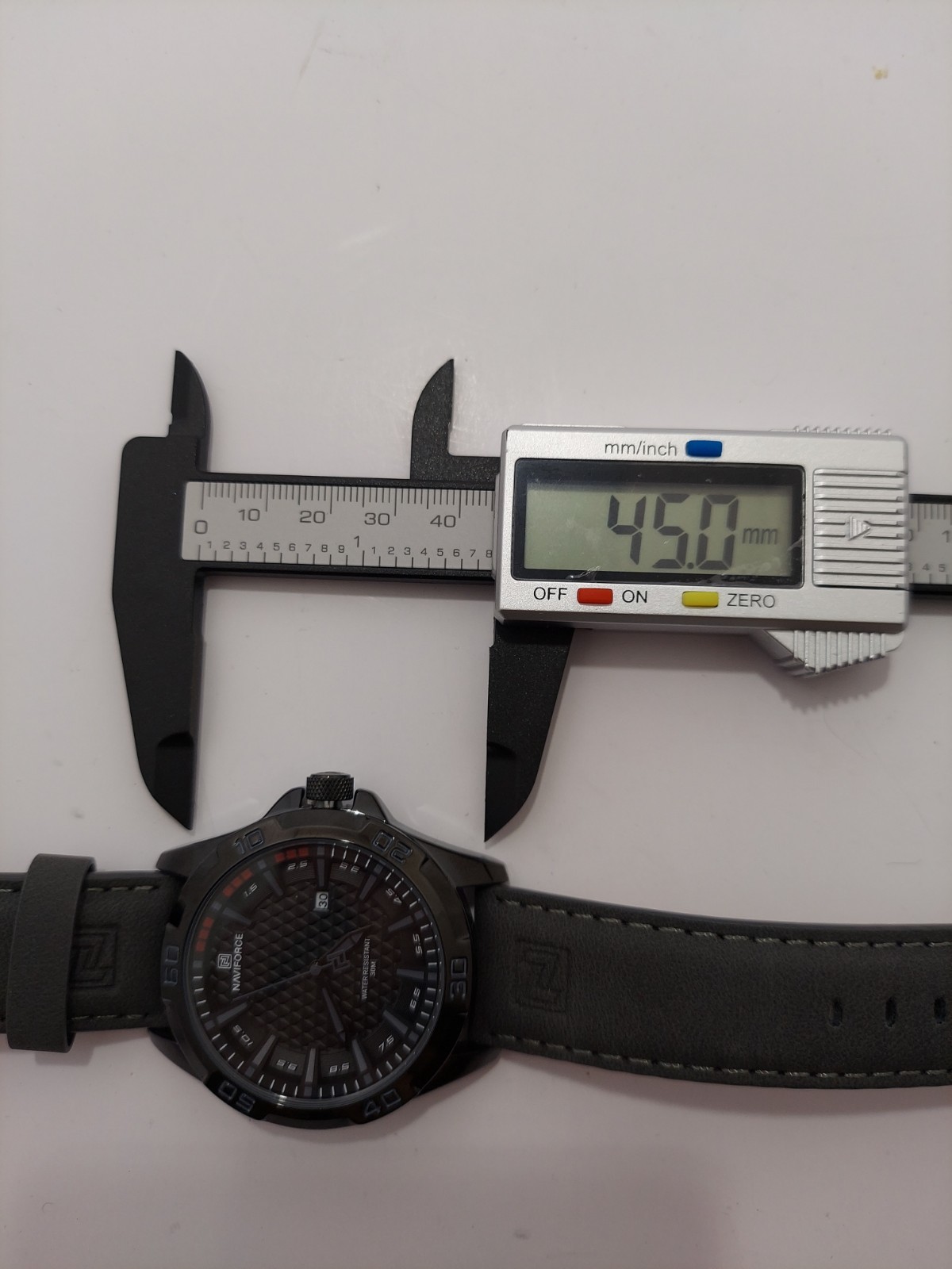 NAVIFORCE NF 9099 Brand Black Quartz Men Military Style Watch 48mm NWOB New