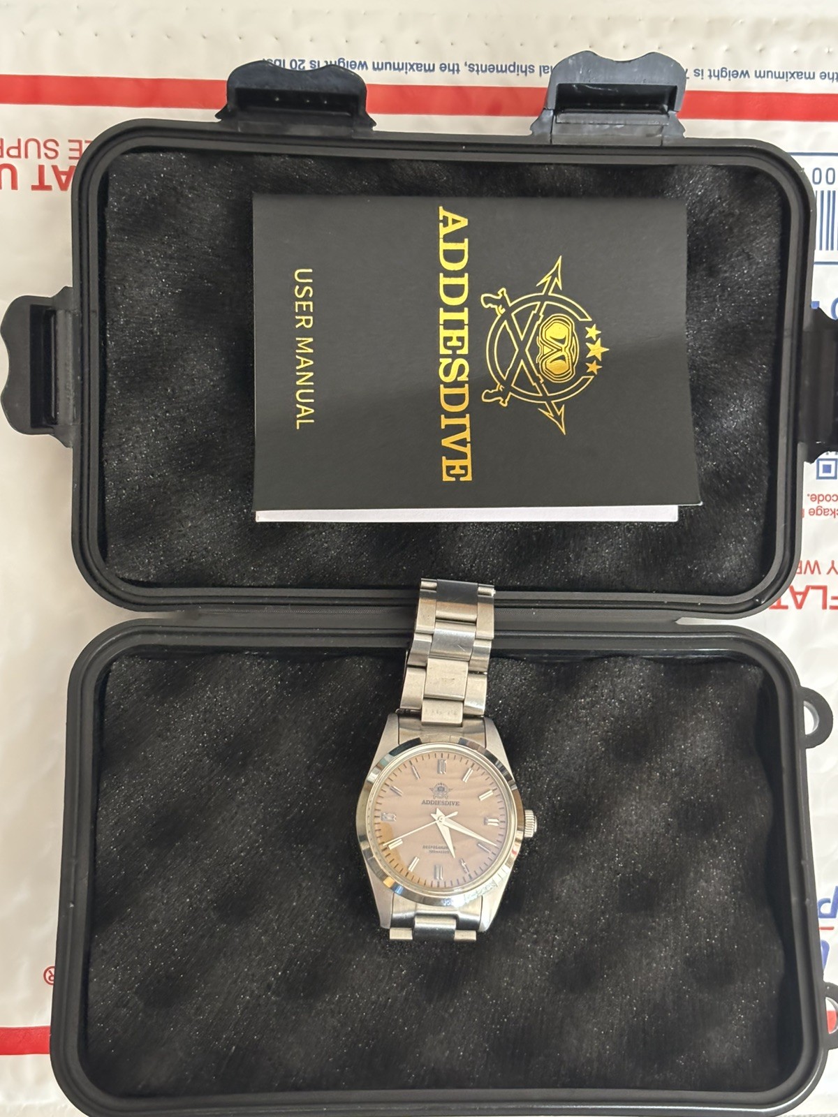 ADDIESDIVE 36mm deep sea hunter Watch Movement