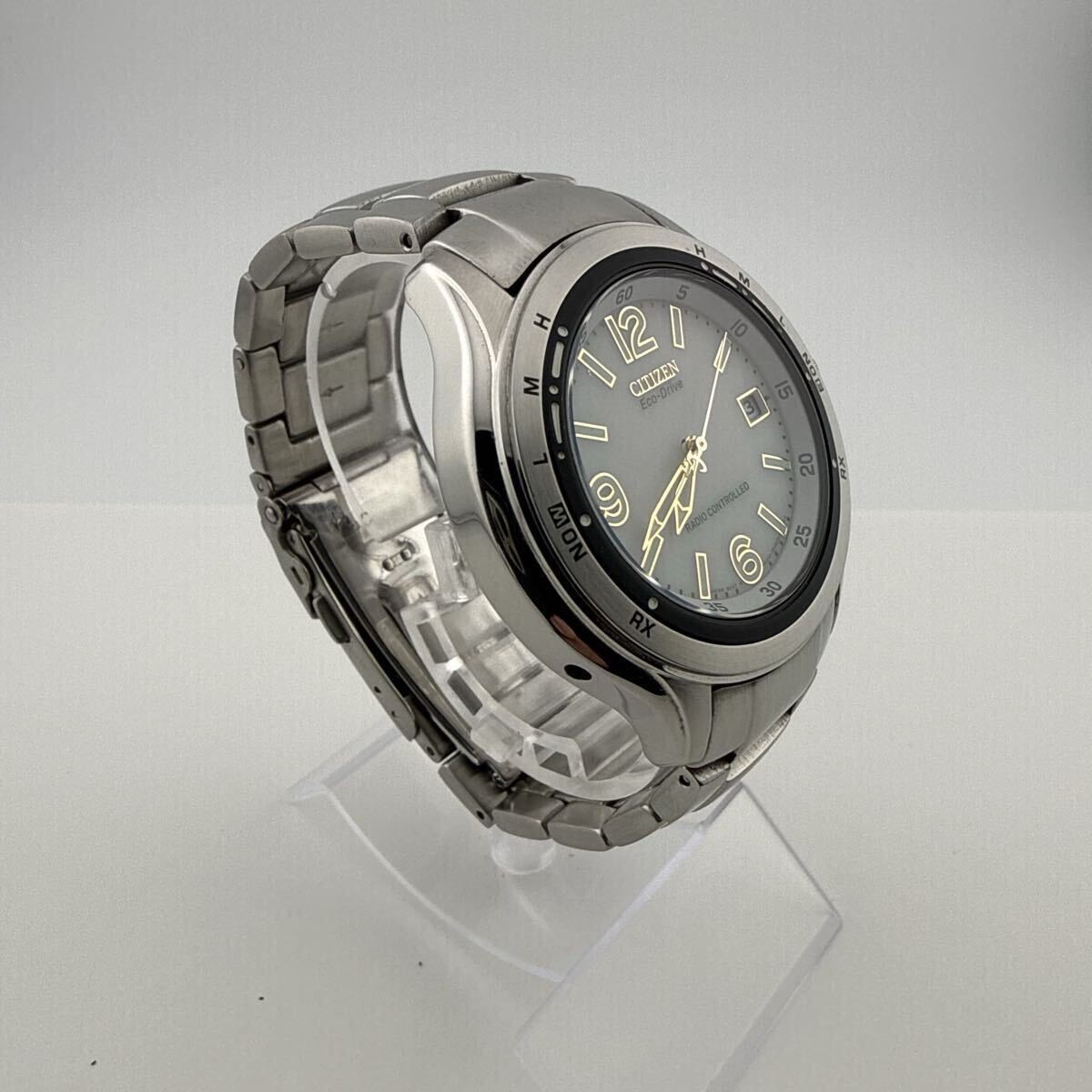 CITIZEN Eco Drive A412 T007147 Men’s Boys’ Wristwatch Radio Solar Working Condit