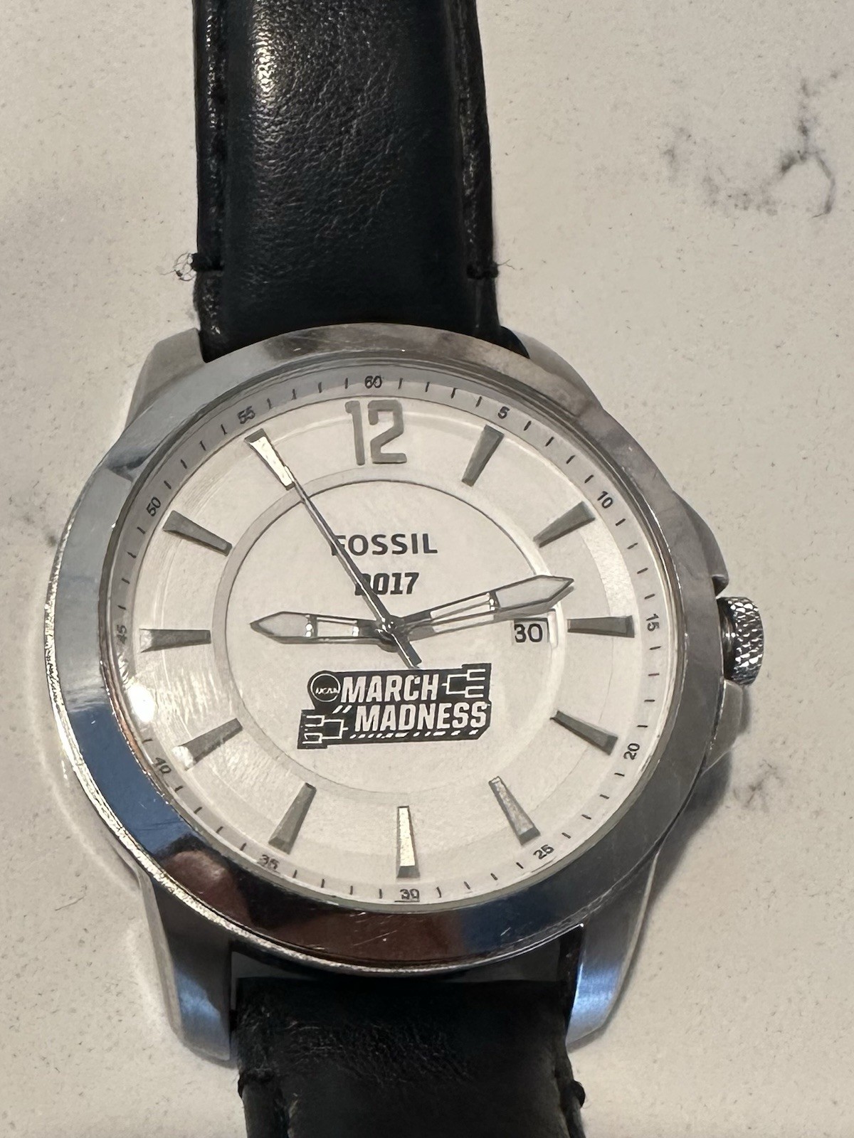 NCAA 2017 Men’s Fossil “March Madness” Leather-strap Watch