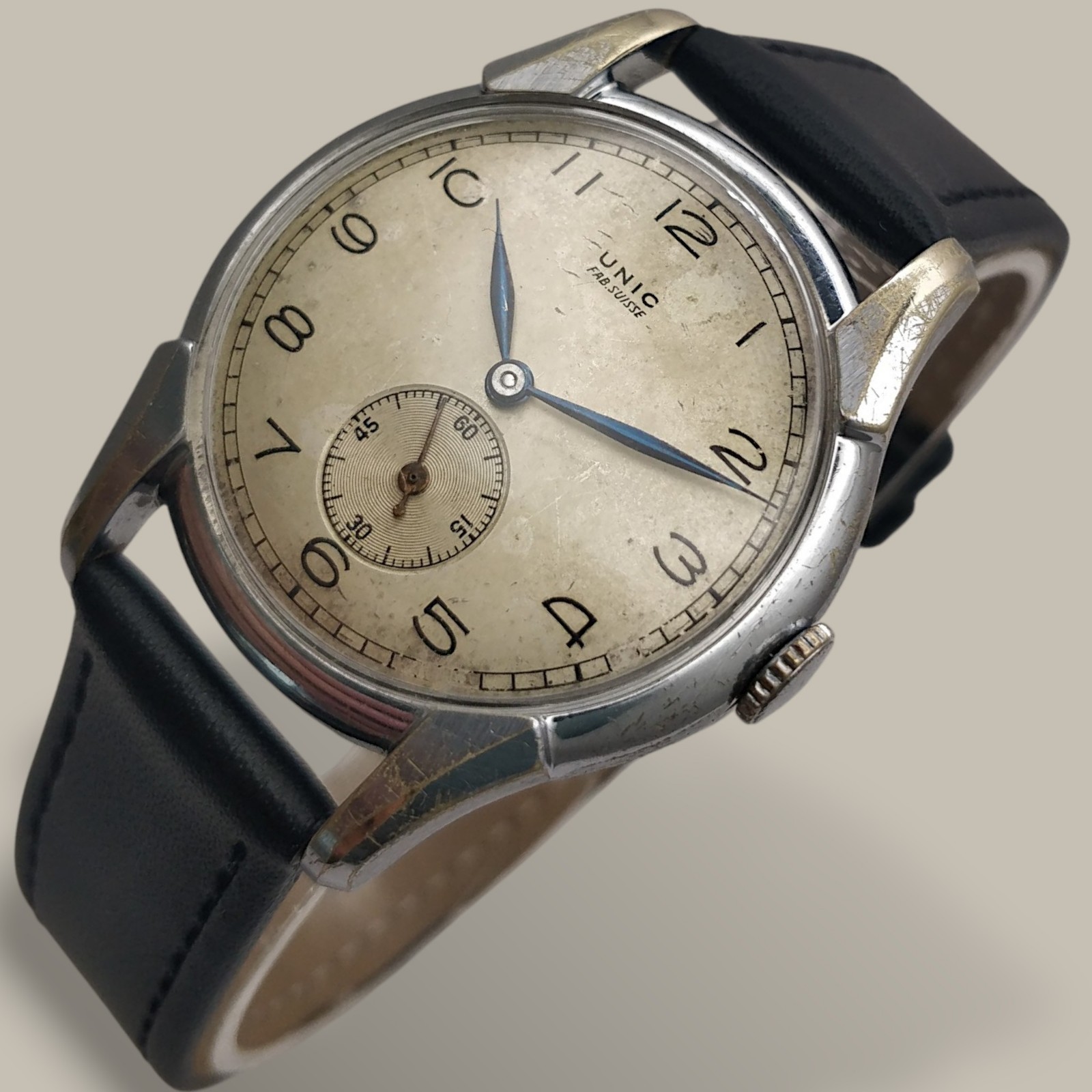 Unic 33mm 1950s Vintage Mechanical Men’s Watch Fully Working Calibre UNITAS 198