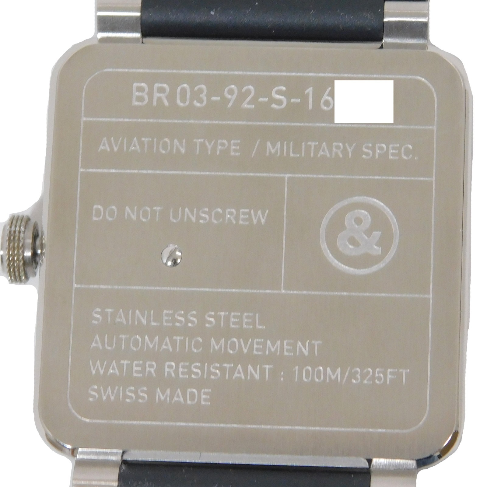 Bell & Ross BR03-92-S AVIATION S. Steel Black Automatic Men’s Wrist Watch #1426B