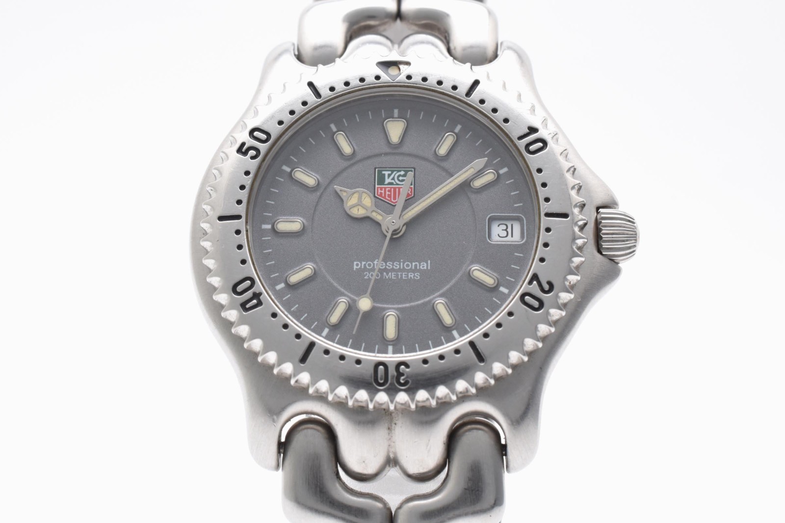 [Near Mint] TAG Heuer Professional 200M WG1113 Quartz Men’s Black Dial Watch