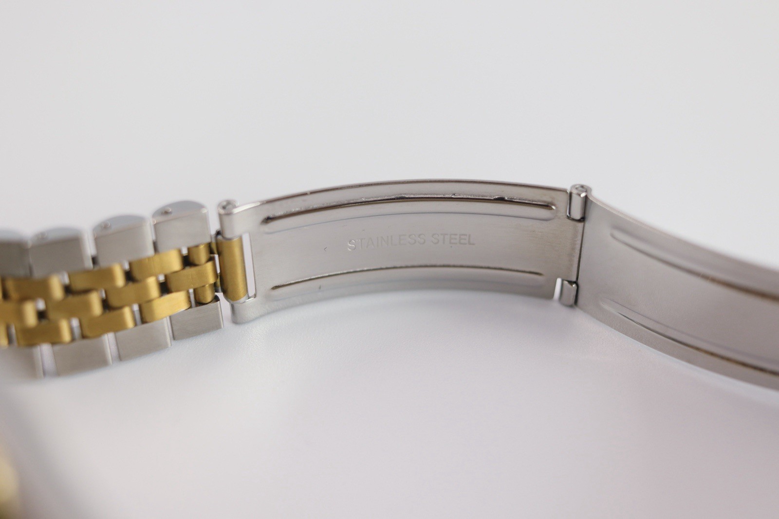 Tudor Rolex Prince Date 74033 Gold Linen Dial 18K Crown Jubilee Watch Vintage