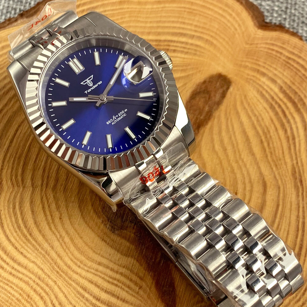 Tandorio 36mm/39mm Fluted Bezel Japan NH35A Sapphire Glass Auto Men Watch Date