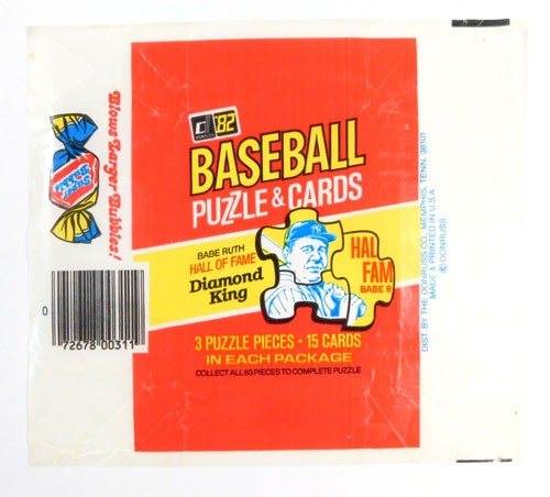 Lot of (5) 1982 Donruss Baseball Wax Wrappers