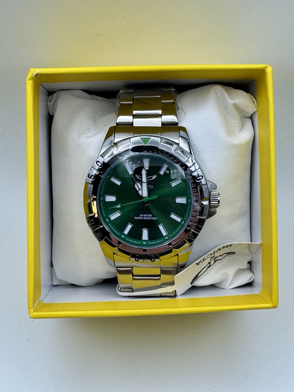 Invicta Specialty Green Dial Stainless Steel Quartz Men’s Watch New w/ Box
