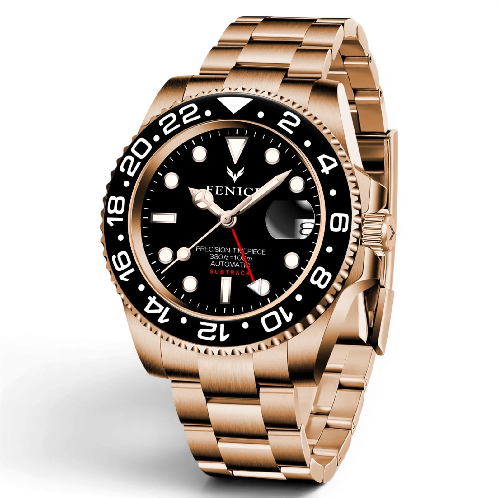 Phoenix Subtrack Monarch GMT 10ATM Automatic Watch with Seiko NH34 Movement