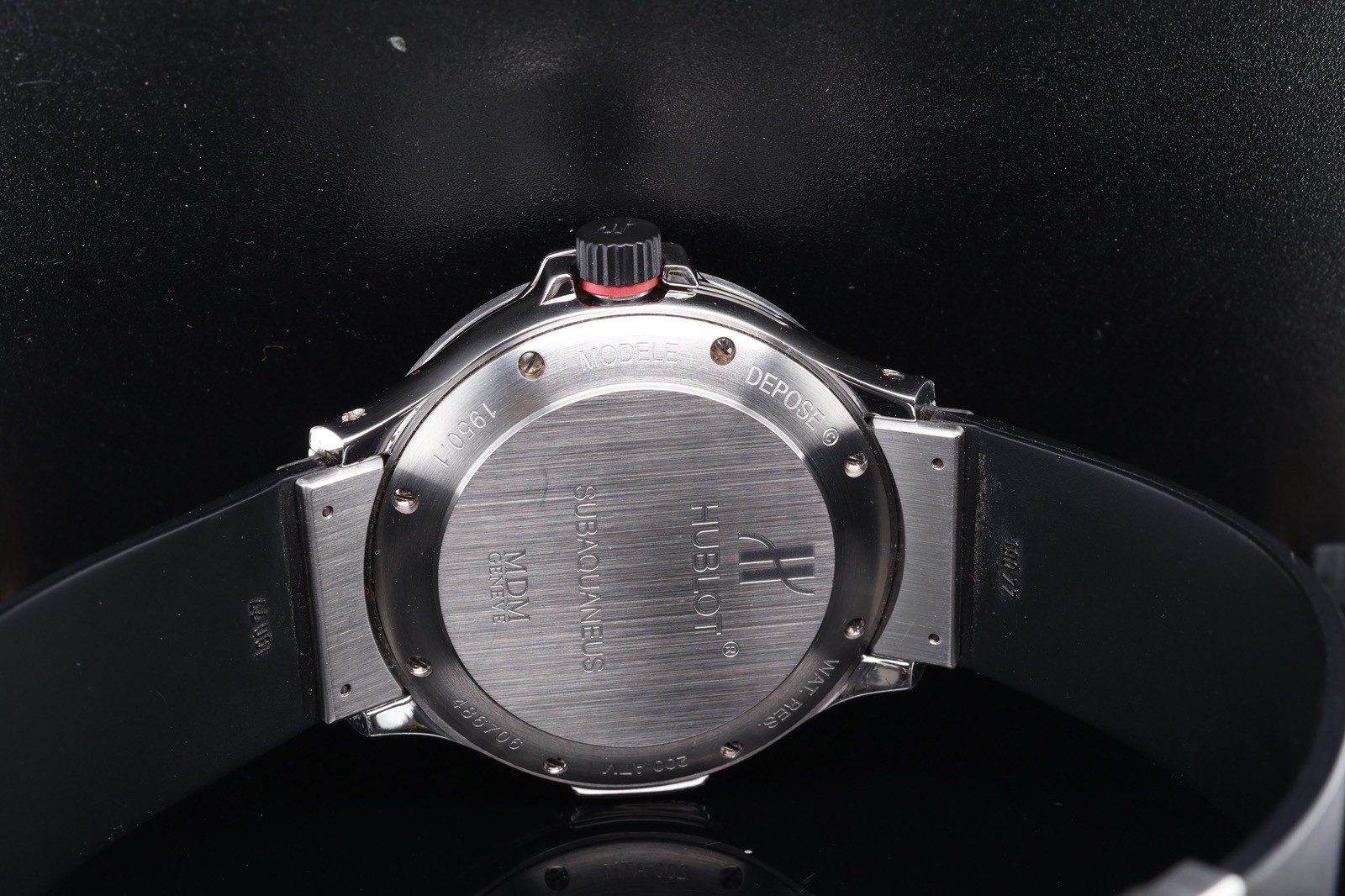 Auth. 2009 Hublot Subaquaneus 2000m Steel Automatic Watch Box & Docs 1950.1