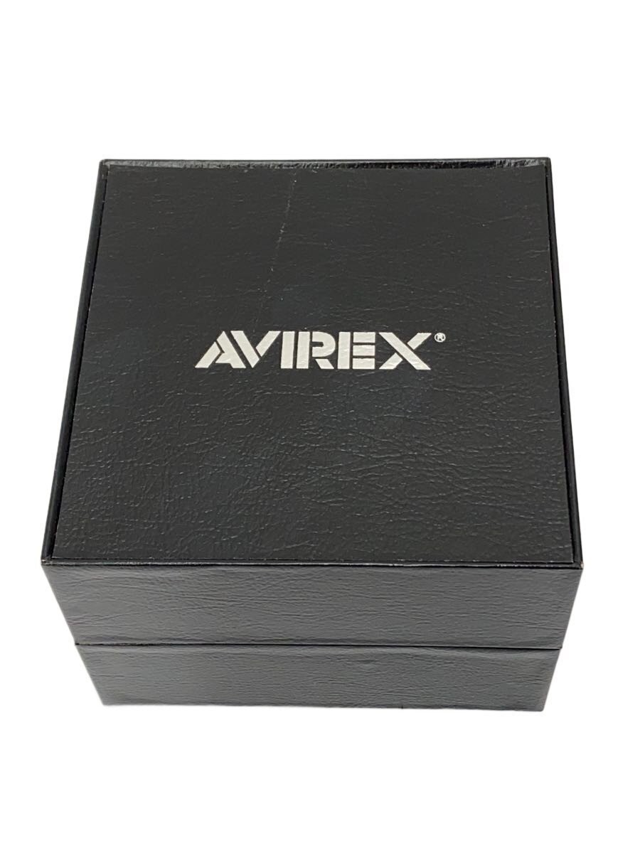AVIREX VF-21 Quartz Black Canvas Military Watch Excellent JAPAN