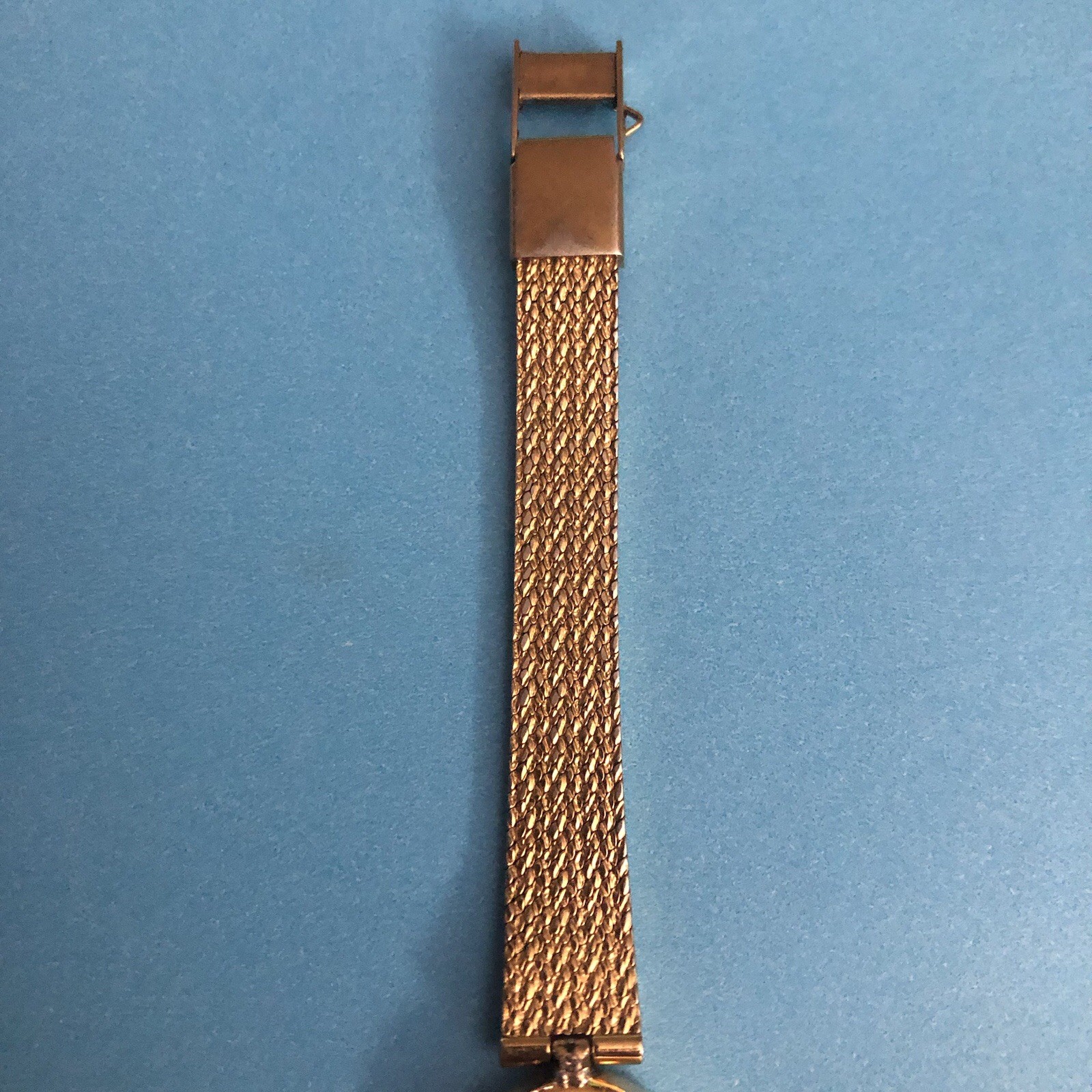 Vintage Seiko 1980s Women’s Genuine Diamond Accents Gold Mesh Bracelet Watch