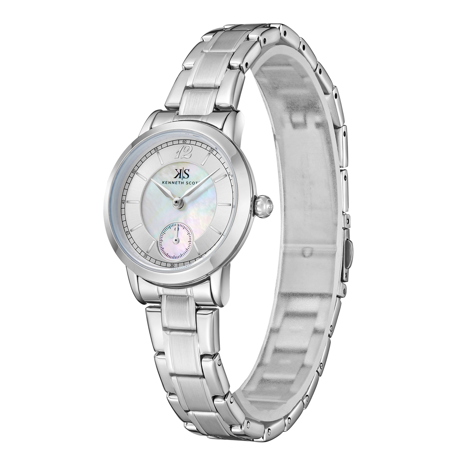 Kenneth Scott Women’s Analog Watch | White Dial, 29mm, 30 m (3 ATM)