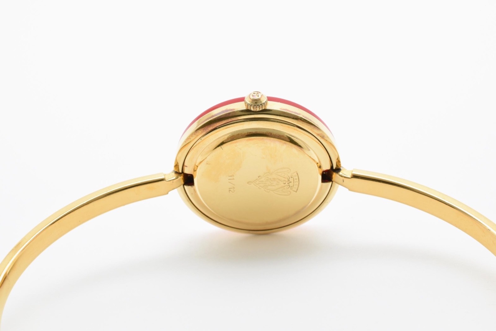 Gucci Change Bezel White 11/12 Gold Dial 11 Colors Watch Box [Near MINT]