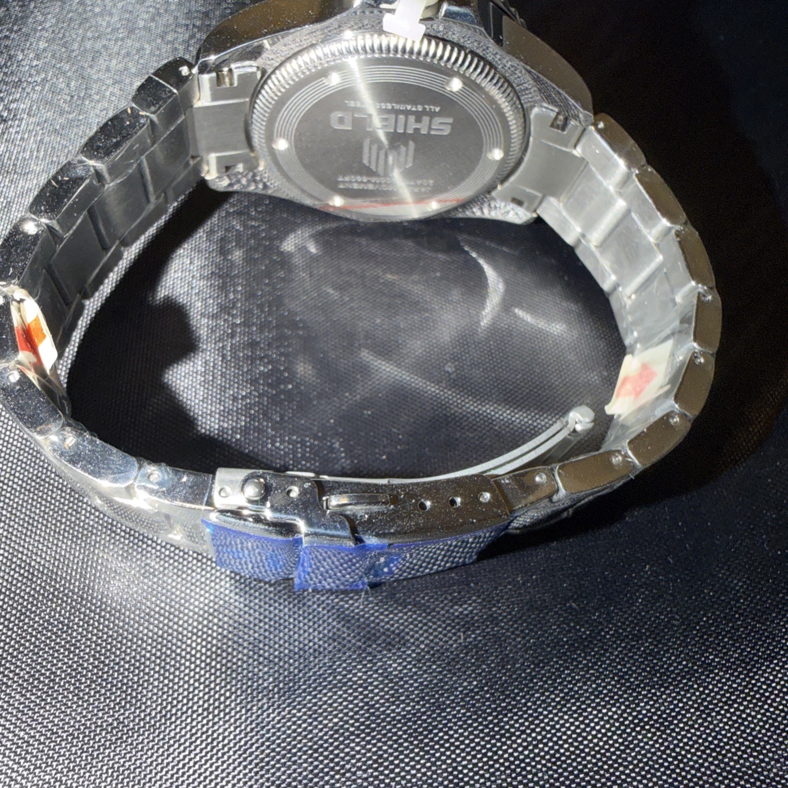 Shield Abyss Bracelet Watch Screw-Down Crown and Crown Protector Case Design