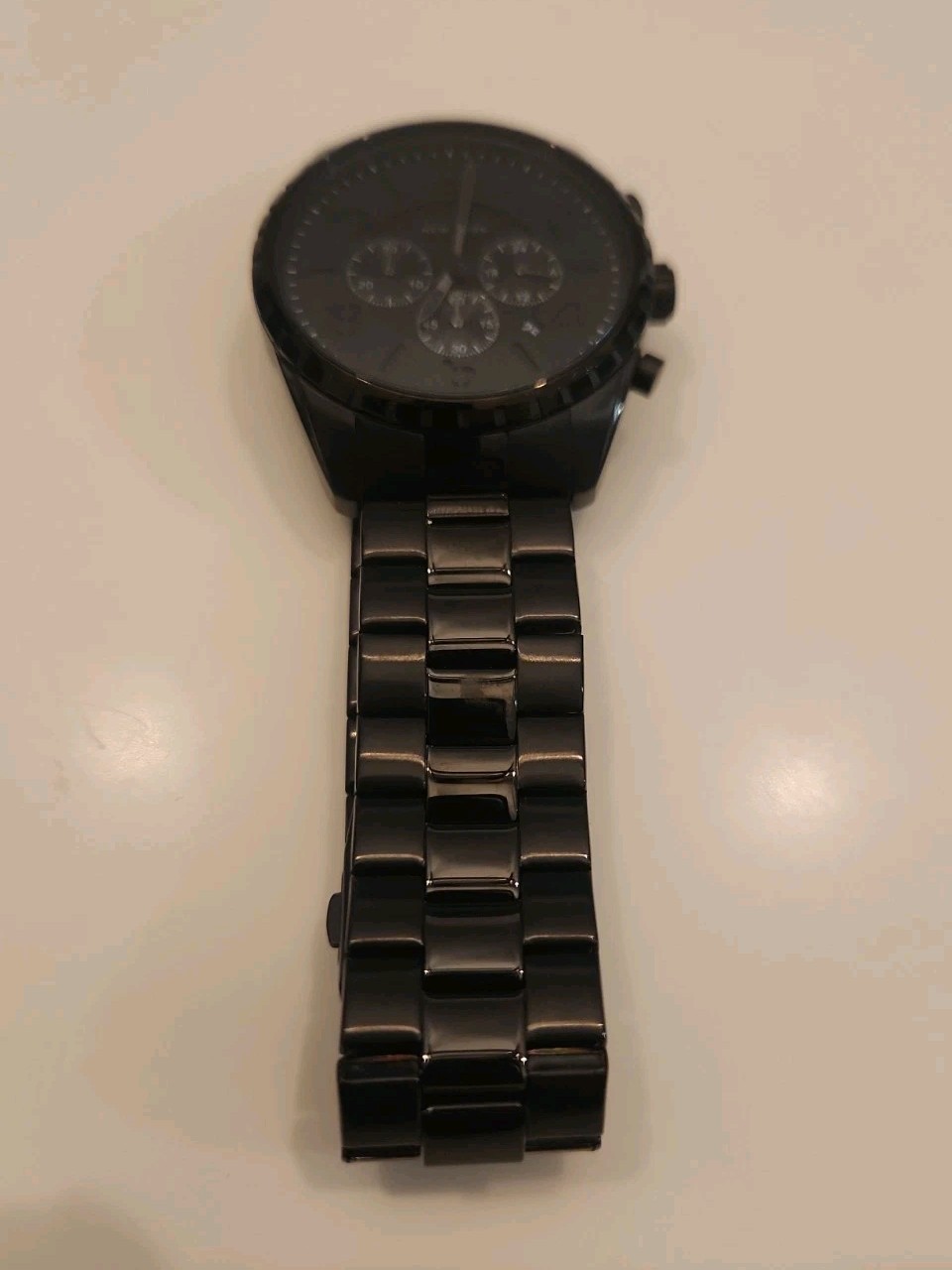 Caravelle New York 45B122 Men’s Black Stainless Steel Chronograph Watch – Never