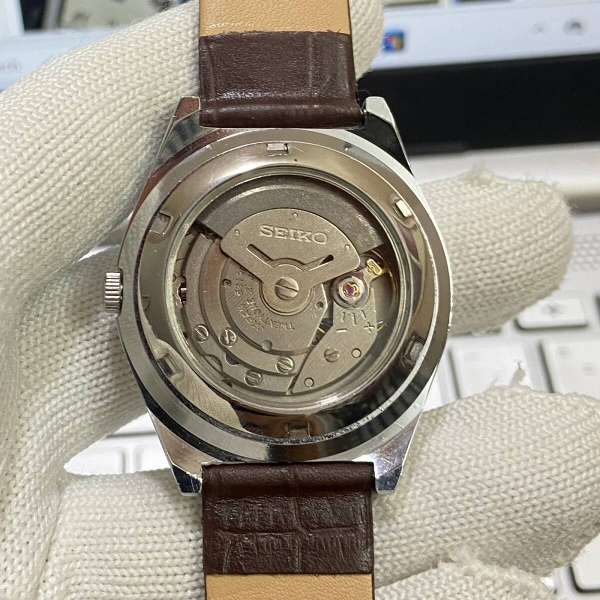 SEIKO 5 Vintage Automatic Men’s Watch Silver Dial Day Date 36mm Serviced
