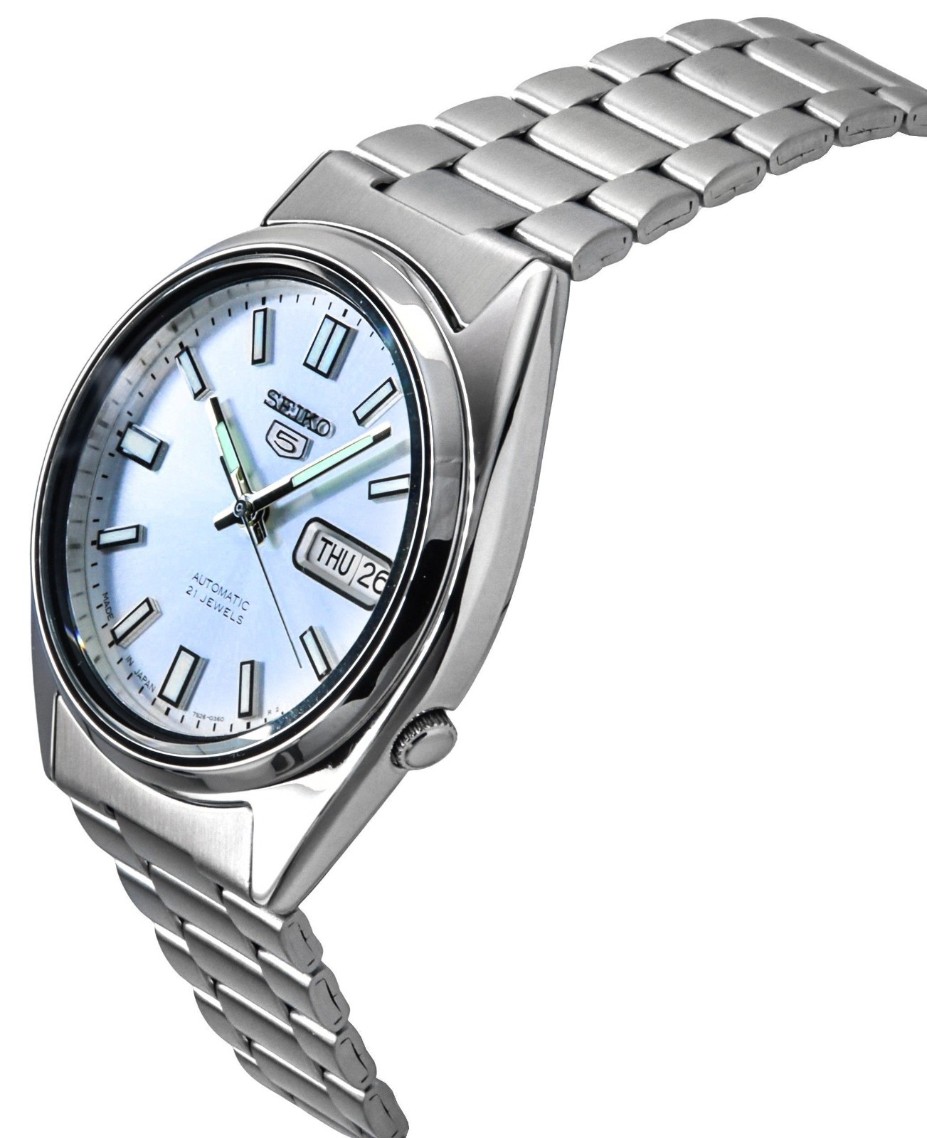 Seiko 5 Automatic Stainless Steel Silver Dial Dress SNXS73J1 Men’s Watch