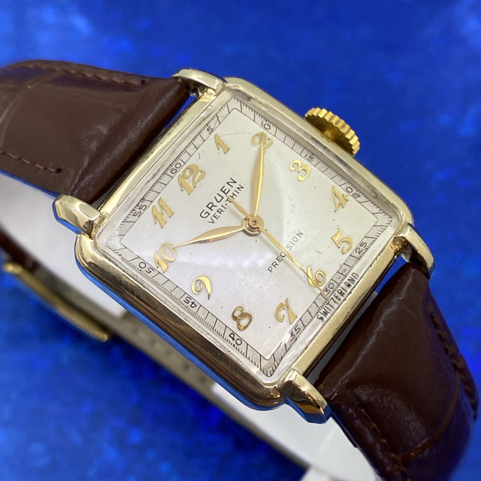 Vintage 1946 Man’s GRUEN Veri-Thin Stunning Case Fully Serviced 1 Year WARRANTY