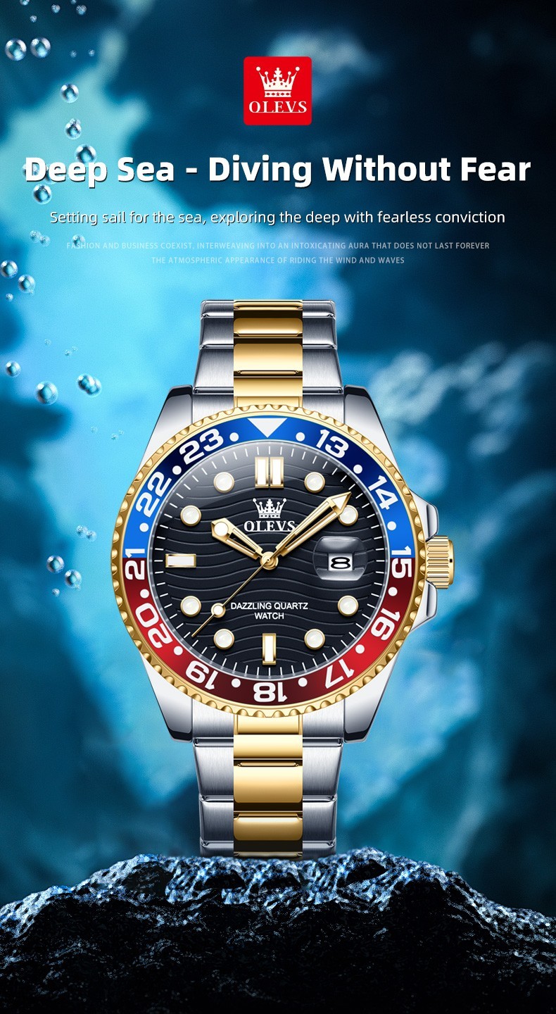 OLEVS 3610 Luminous Japan Movement Luxury Classics Male Gifts Quartz Wristwatch