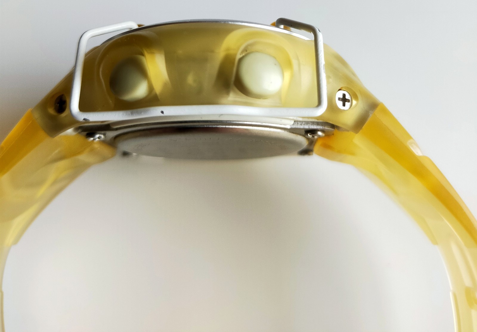Vintage Casio Baby-G BG-380 Shock Resistant Yellow Transparent Watch New Battery