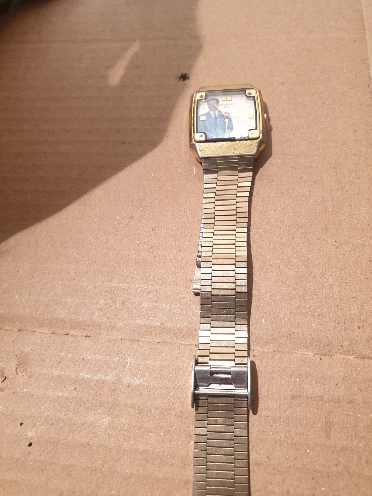 1980’S SADDAM HUSSIEN PRESIDENT WATCH SPECIAL MEMORIAL RARE Orient