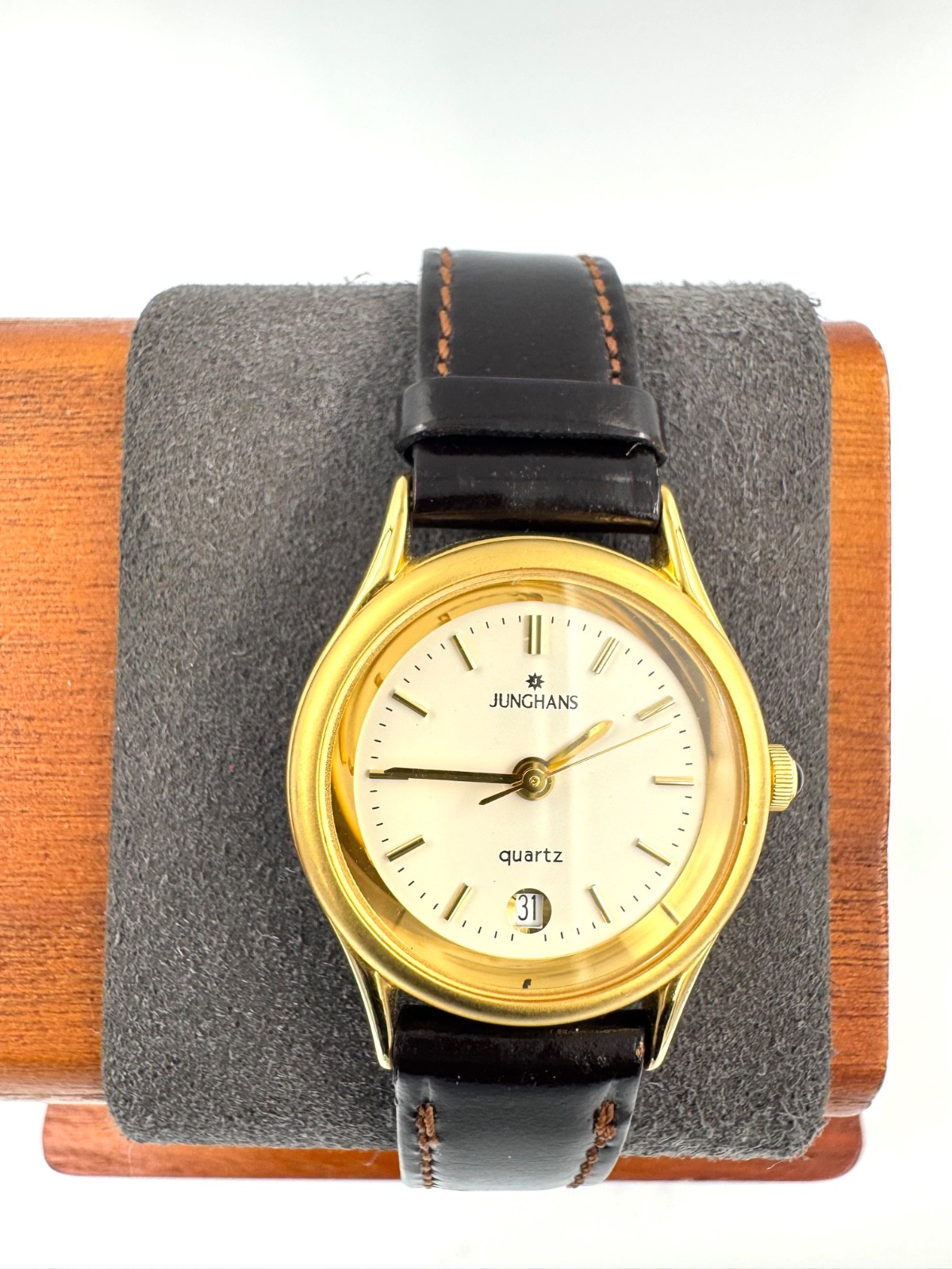 junghans 24mm Women Quartz Watch New Battery working JY-505L -f1748