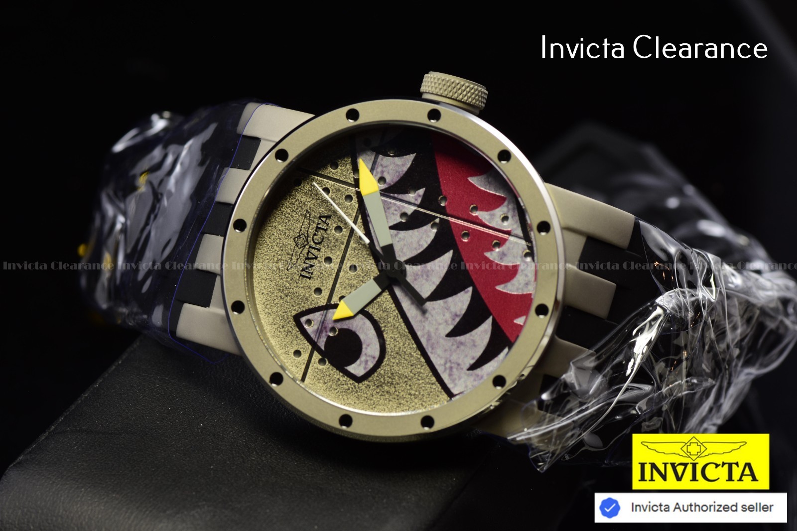 Invicta DNA Vintage Armed Forces Swiss Ronda 513 Caliber Men’s Black Dial Watch