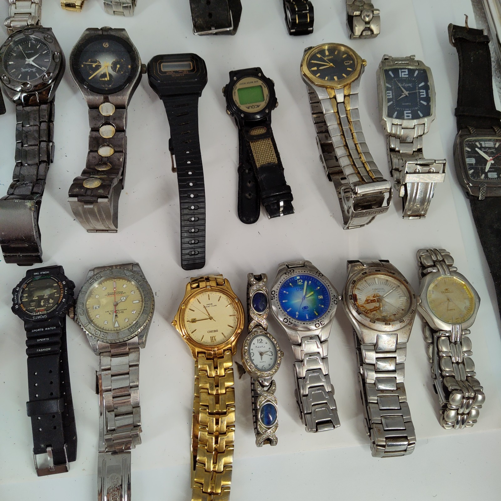 Lot of 15lbs 172 Assorted Watches Mens & Womens PARTS REPAIR