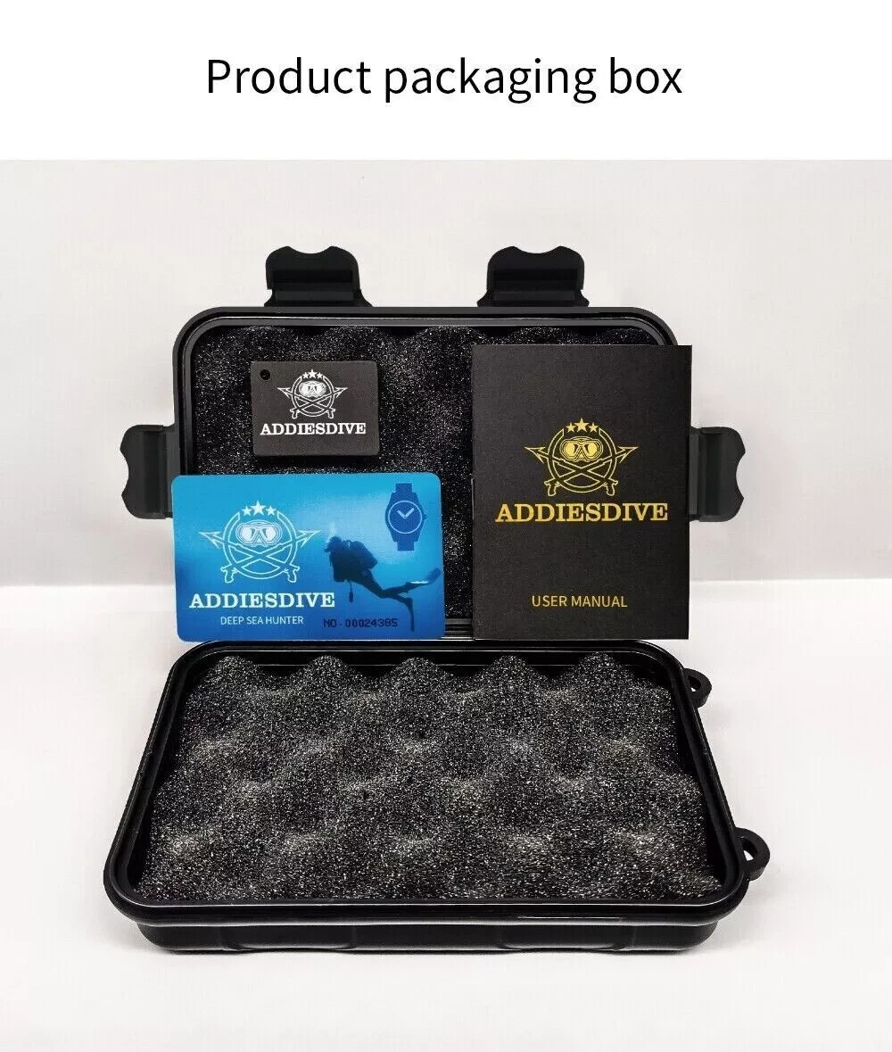 40MM ADDIESDIVE Military Quartz Watch Dive Men’s Nylon 50M Waterproof Luminous