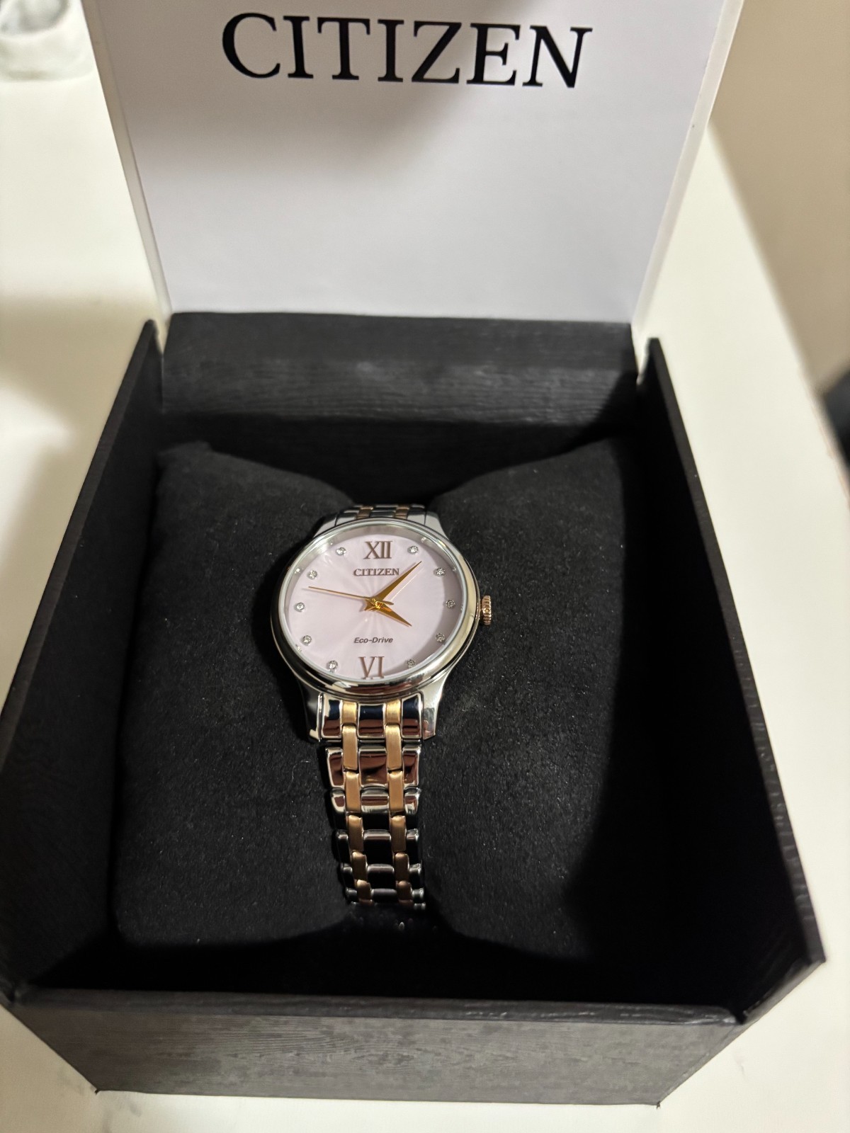 Citizen Women’s Classic Two-Tone Eco-Drive Watch 31MM EM0897-51X