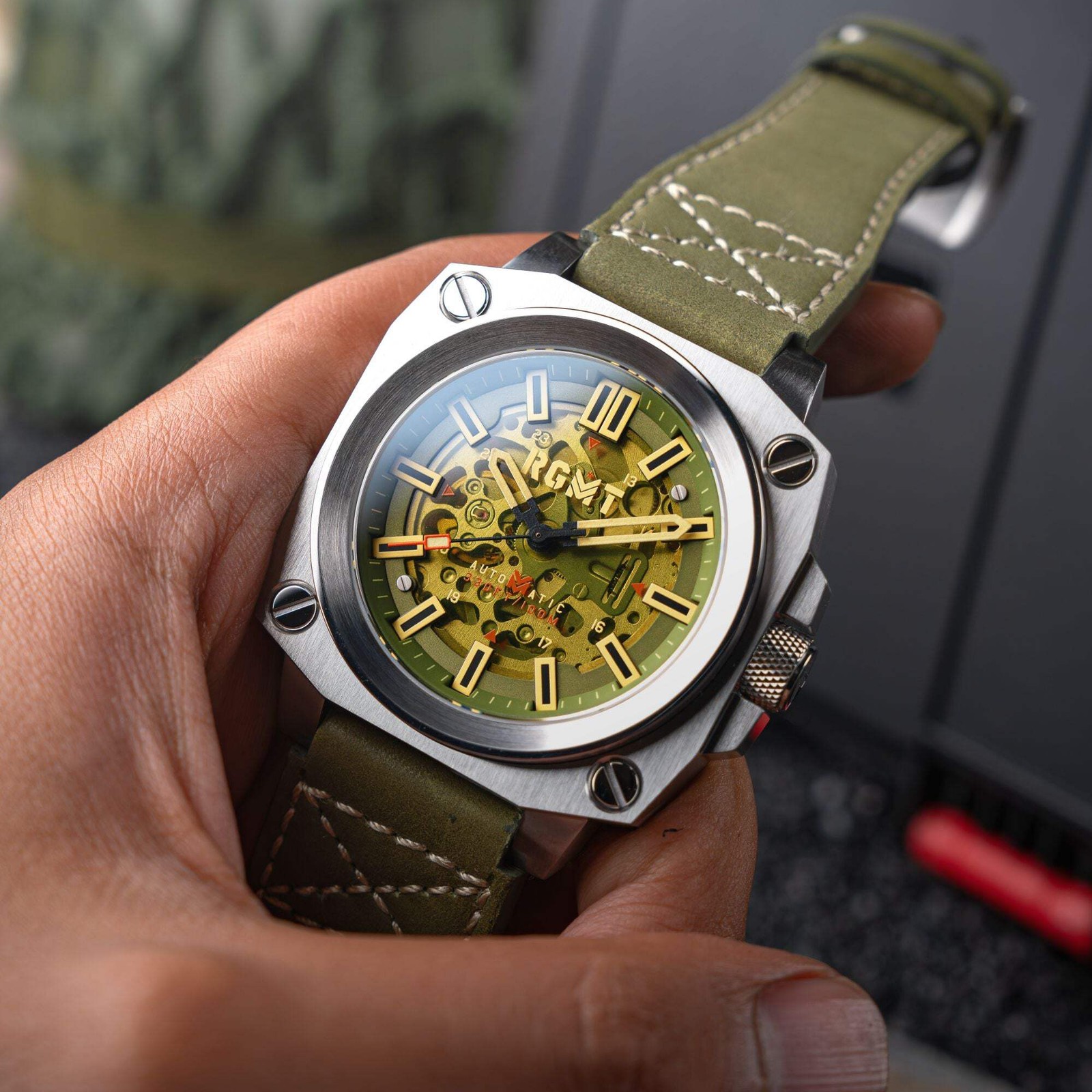 RGMT Altimeter Stainless Steel 46mm Automatic Wristwatch RG-8064-06