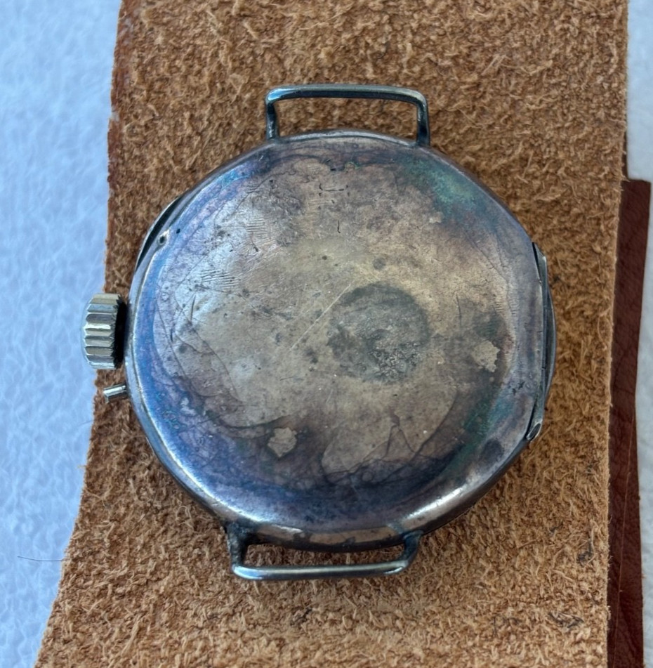 Longines 1916 silver 925 WW1 trench watch. Trench, works, very rare pin set