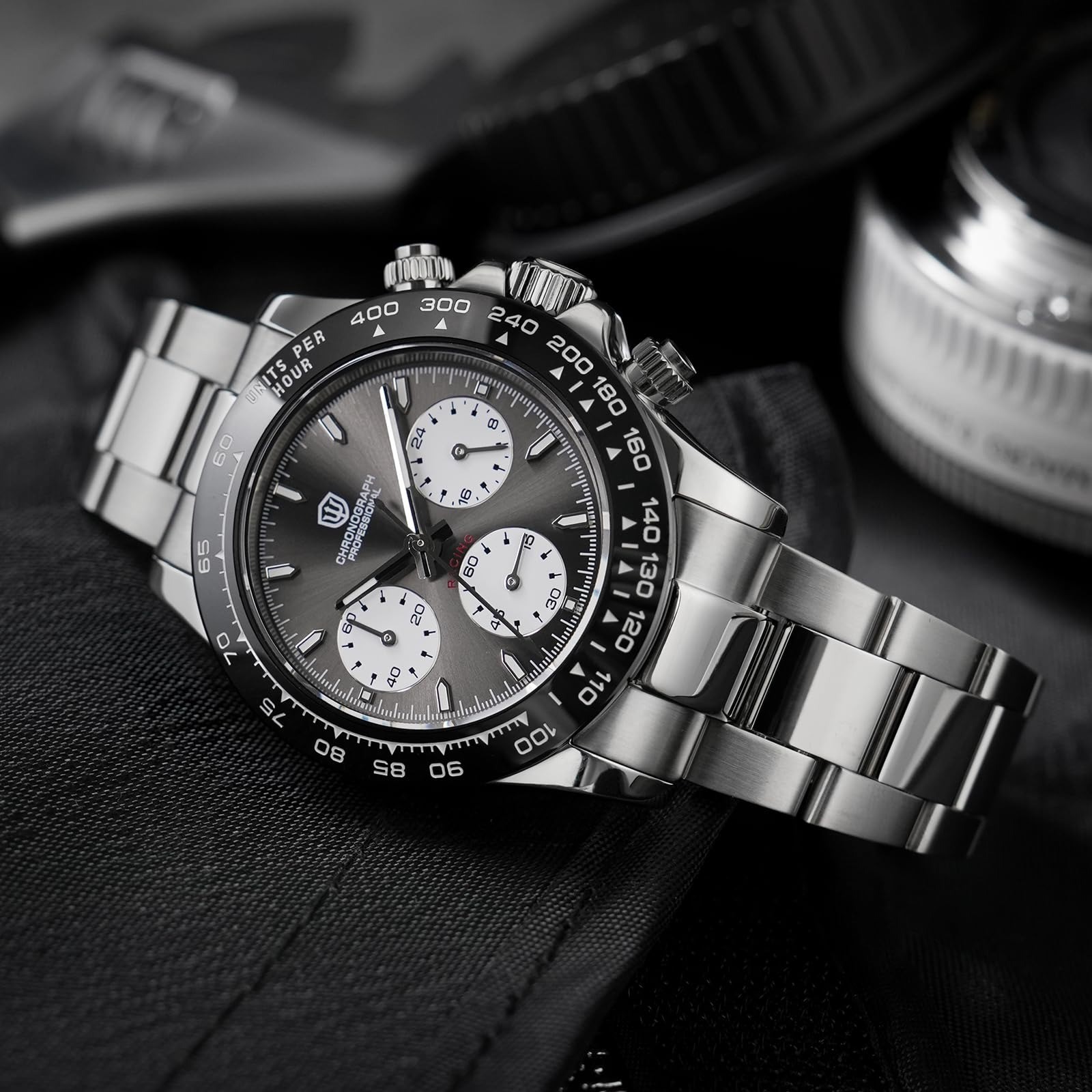 watchdives Chronograph Watch WD16500 V2 Quartz 100M Waterproof Men’s